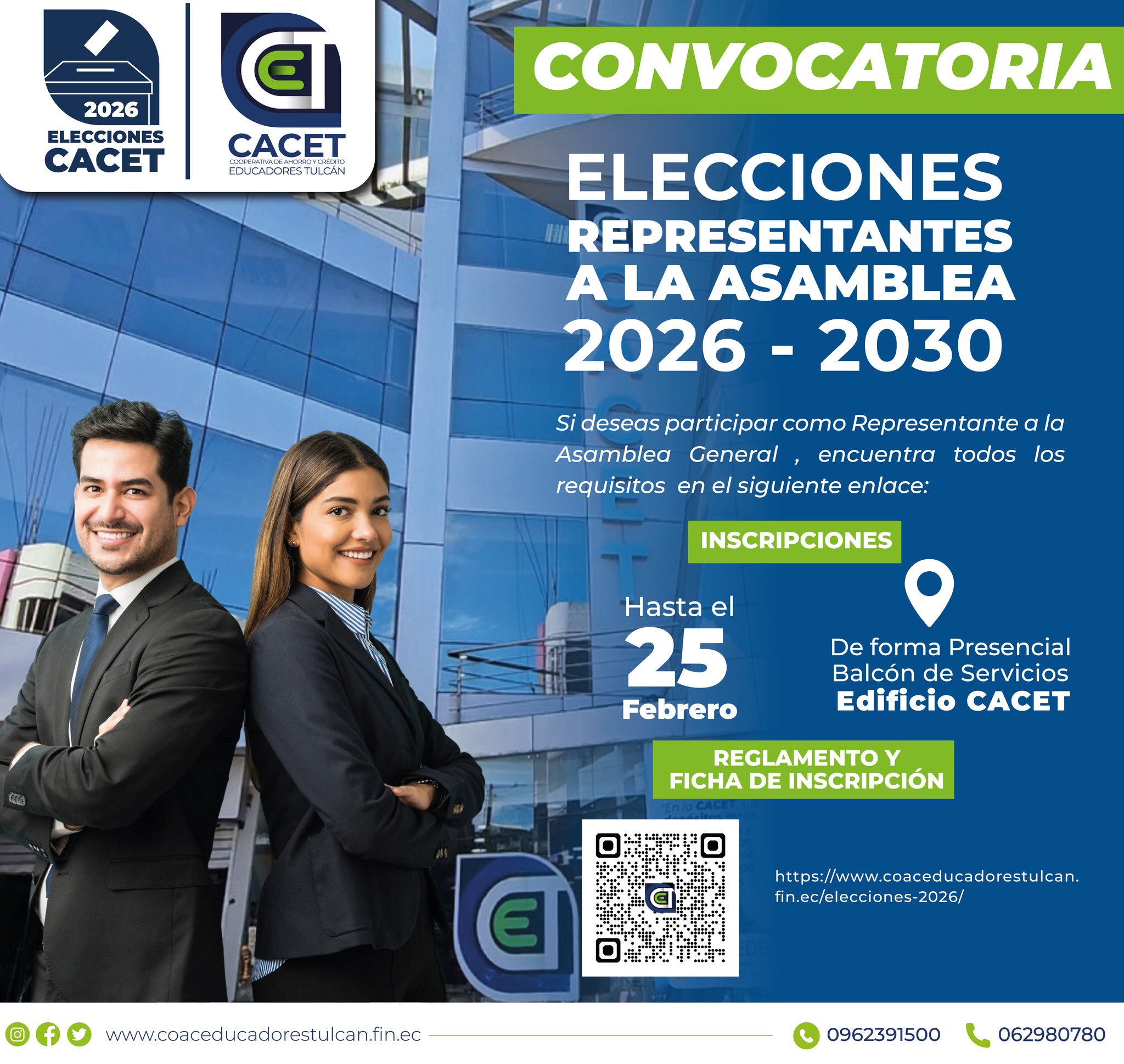 Cooperativa - 🗳️ CONVOCATORIA OFICIAL – ELECCIONES CACET 2026 - 2030 🗳️ ...