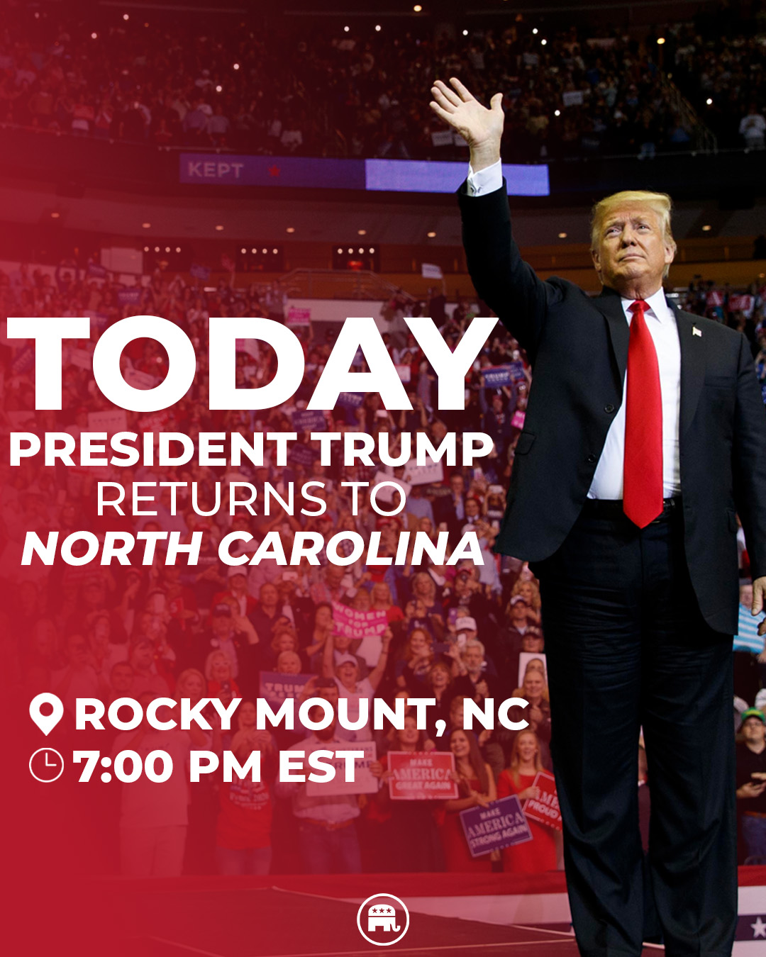 GOP - NORTH CAROLINA🚨 President Trump is coming to Rocky Mount for a ...