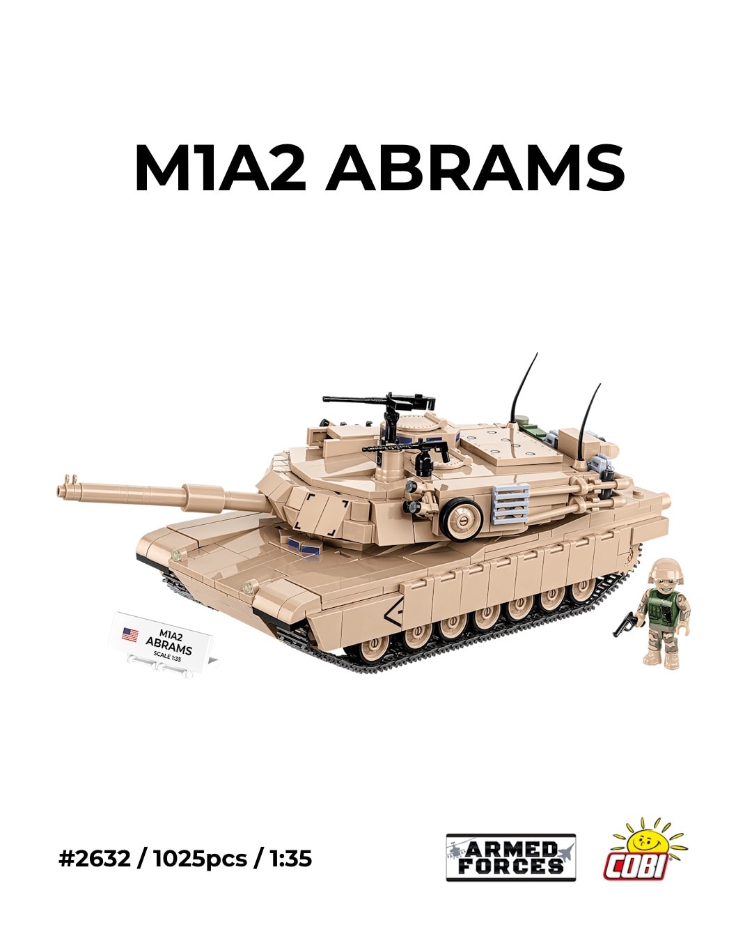 🟫🪖 M1A2 ABRAMS in Desert Camouflage is Now Available! 🪖🟫 The