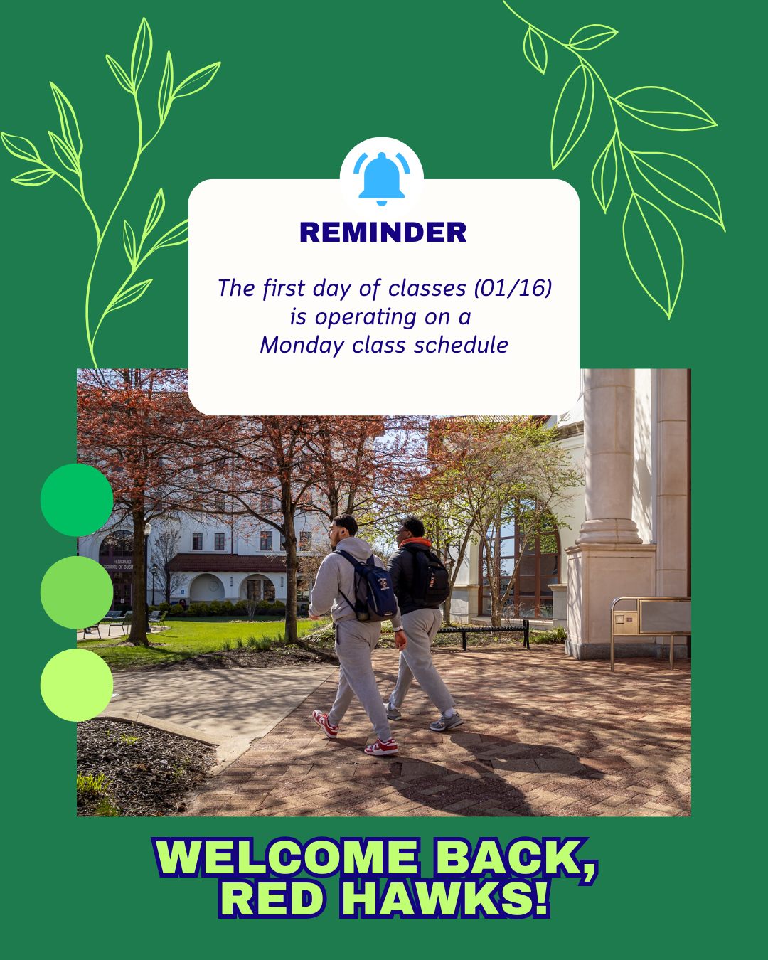 Montclair - Welcome back for the start of another great semester! Today ...