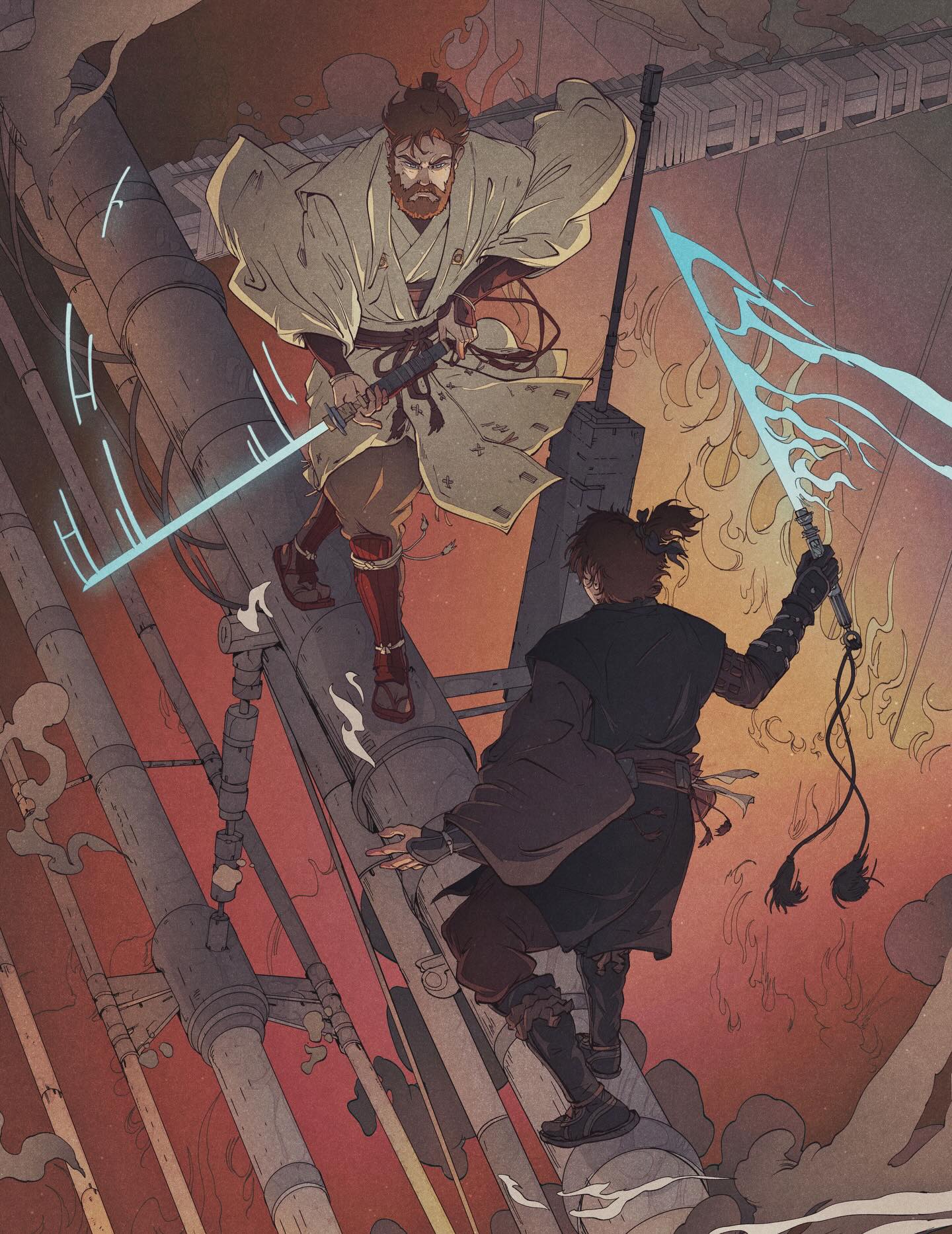 Duel of Mustafar” Anakin vs Obi-Wan Cards 6-10 for the recently