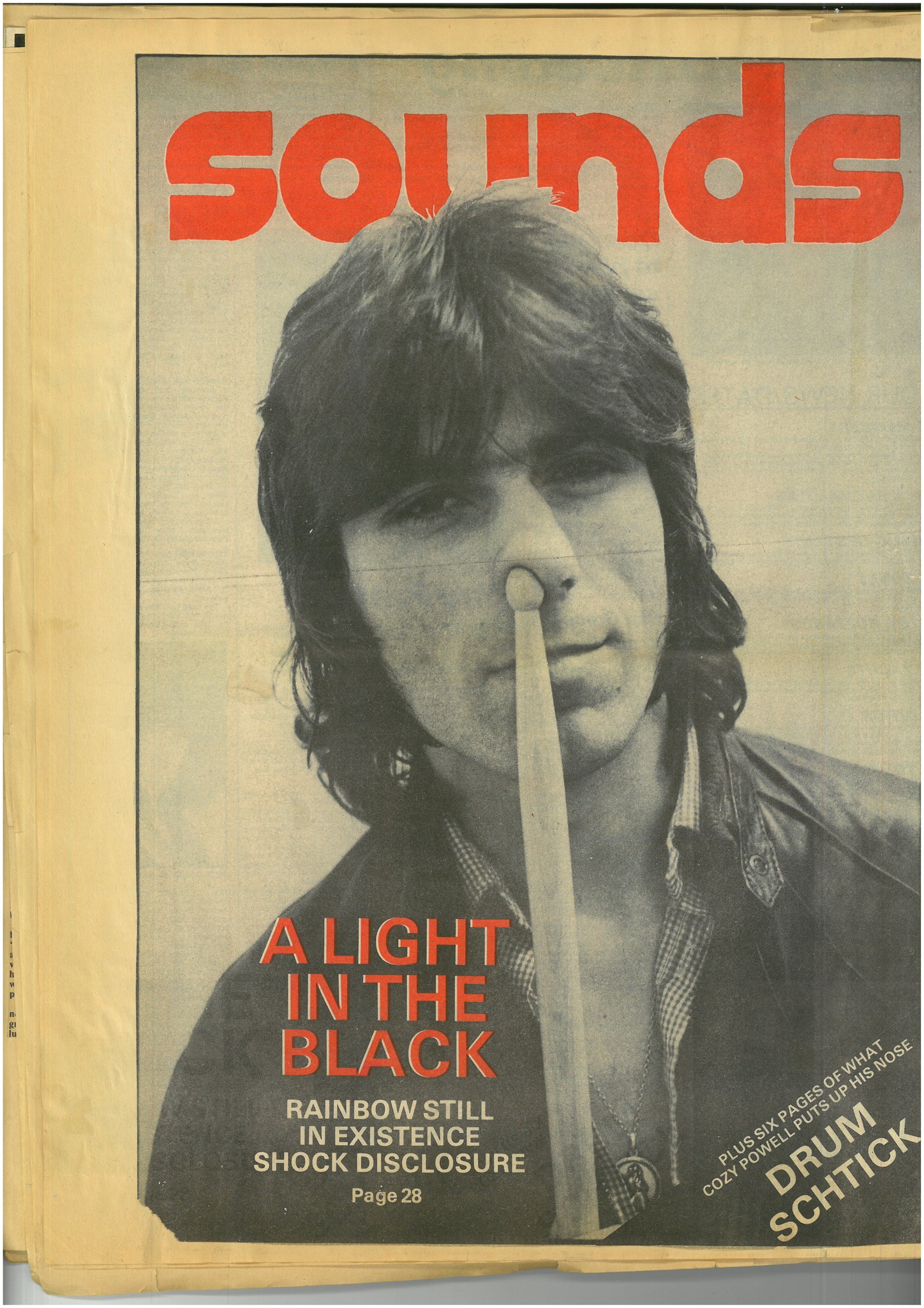 Rainbow's amazing COZY POWELL in 1980. A founding member of