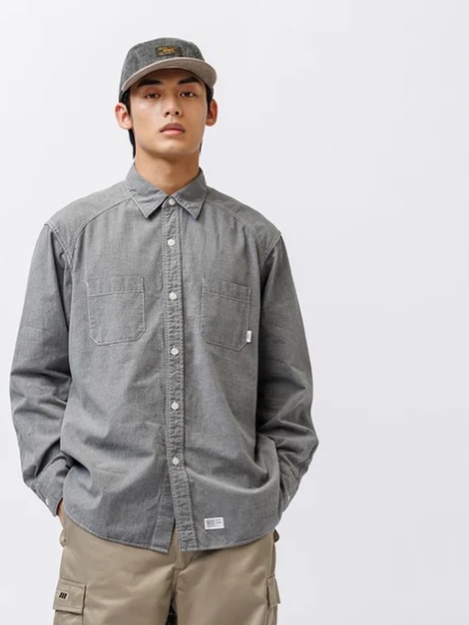 WTAPS 252TQDT-SHM04 TXT 02 / LS / WONY. TWEED. TEXTILE. OF