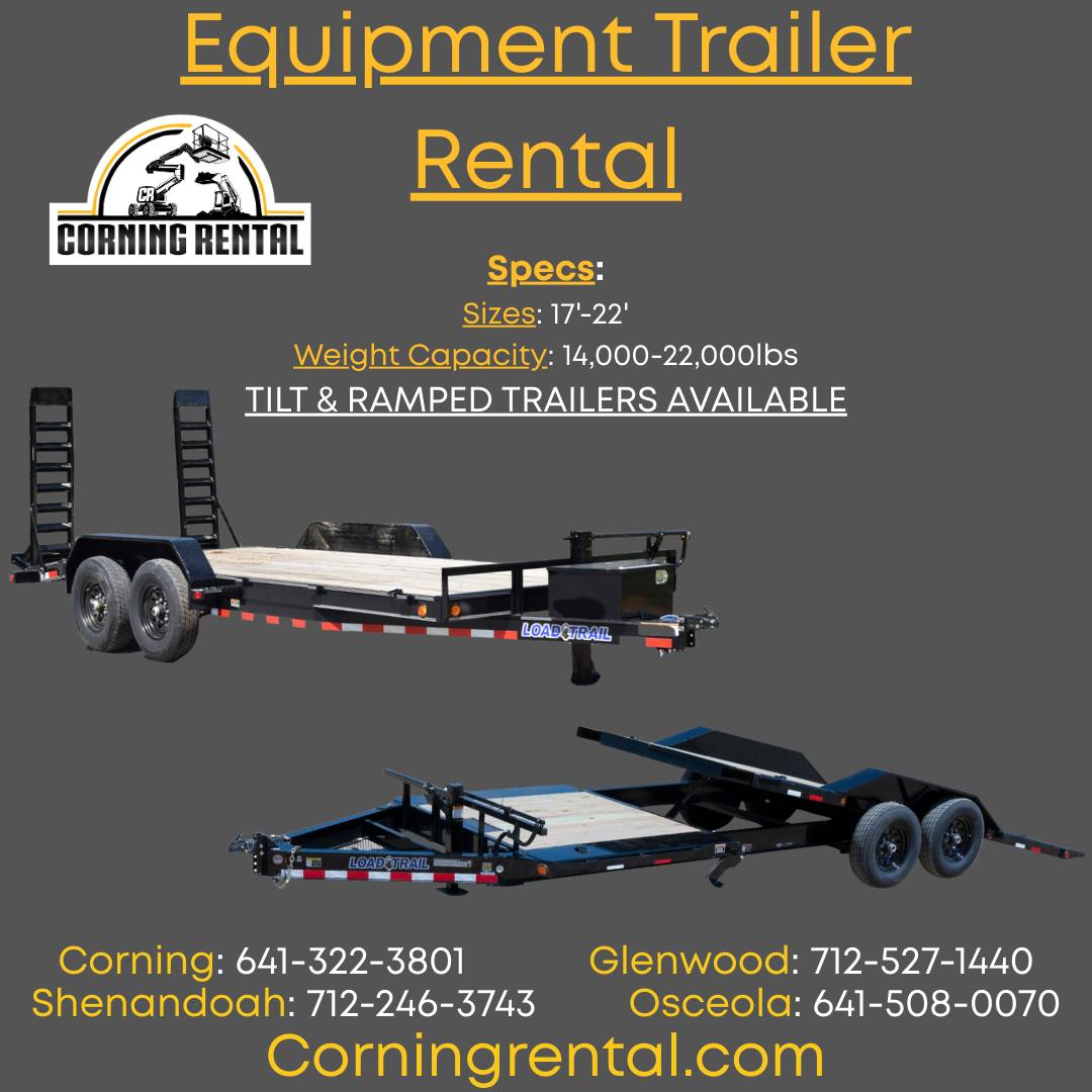 Corning - Ready, Set, Haul! Our bumper pull equipment trailers are ...