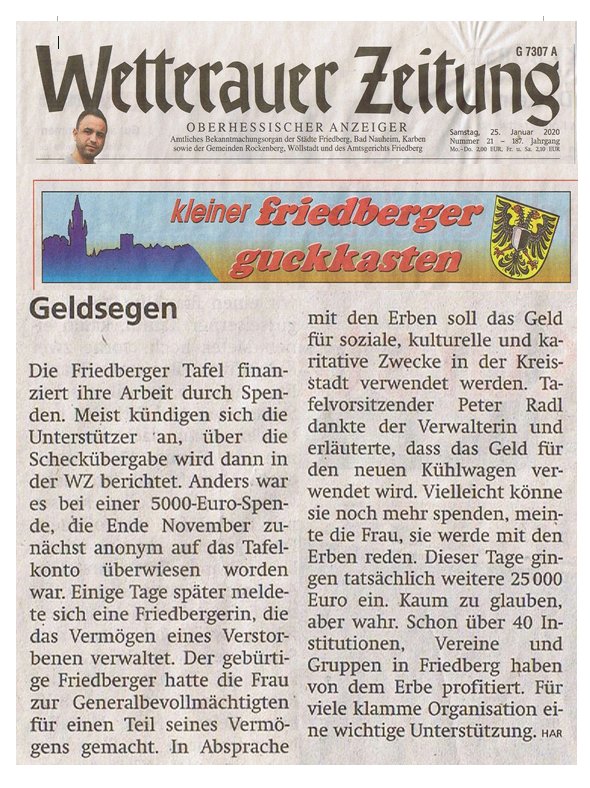 Friedberger Tafel E V 首页 Facebook