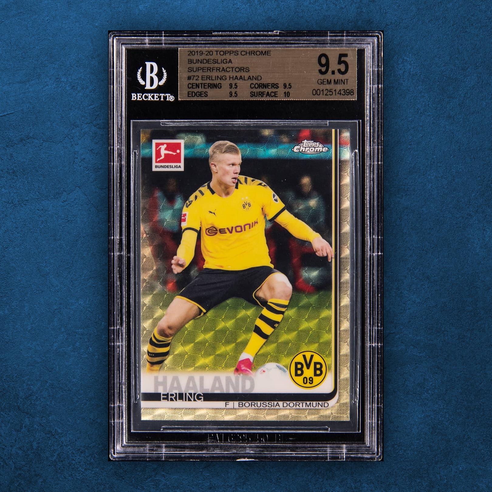 Erling Haaland's 2019 1/1 Superfractor just sold for $518,500 at