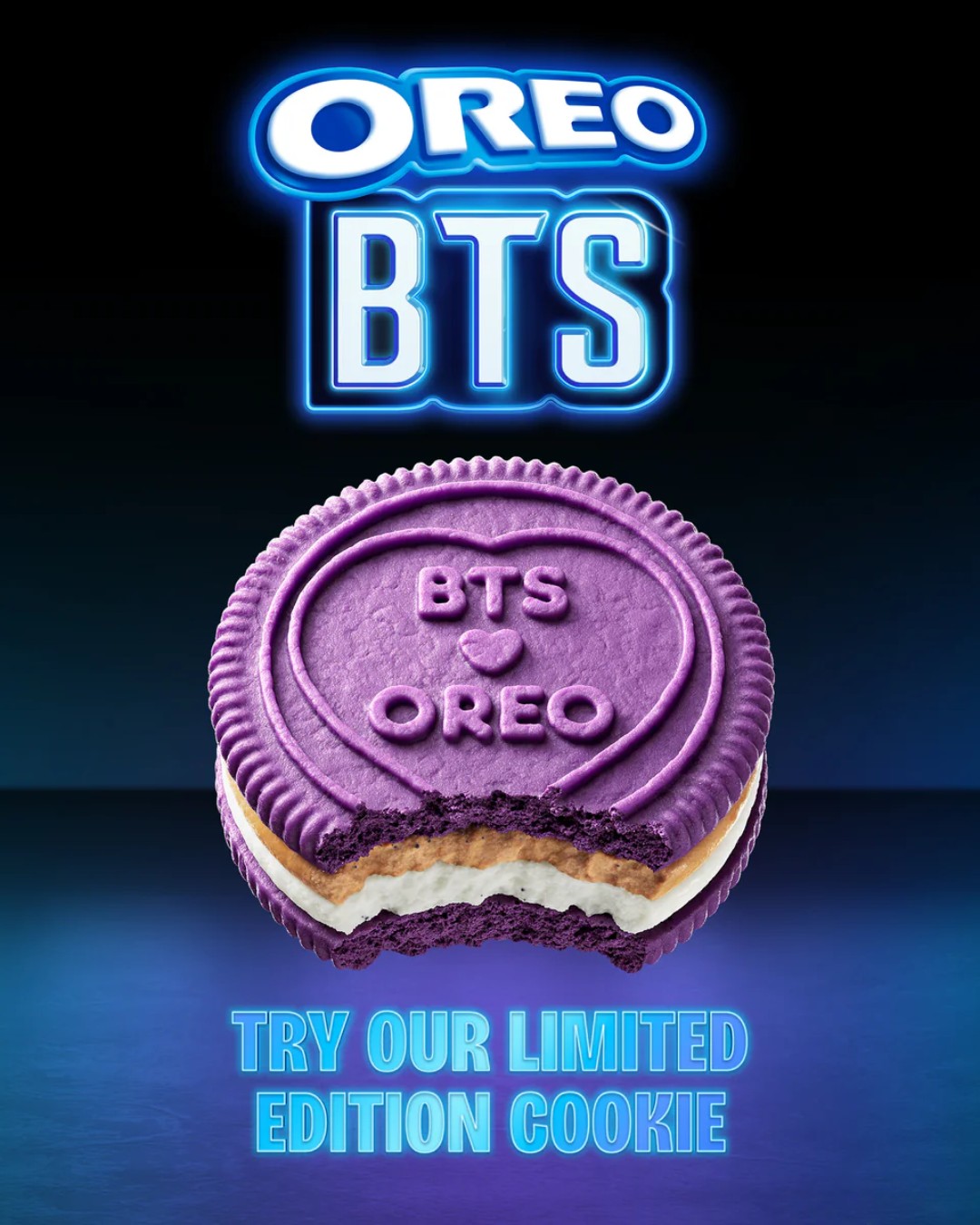 BTS THE CITY ARIRANG TIRTIR アリランとOREO 限量3️⃣0️⃣0️⃣包*：#OREO x #BTS 黑糖煎餅味夾心餅💜】 . 香港