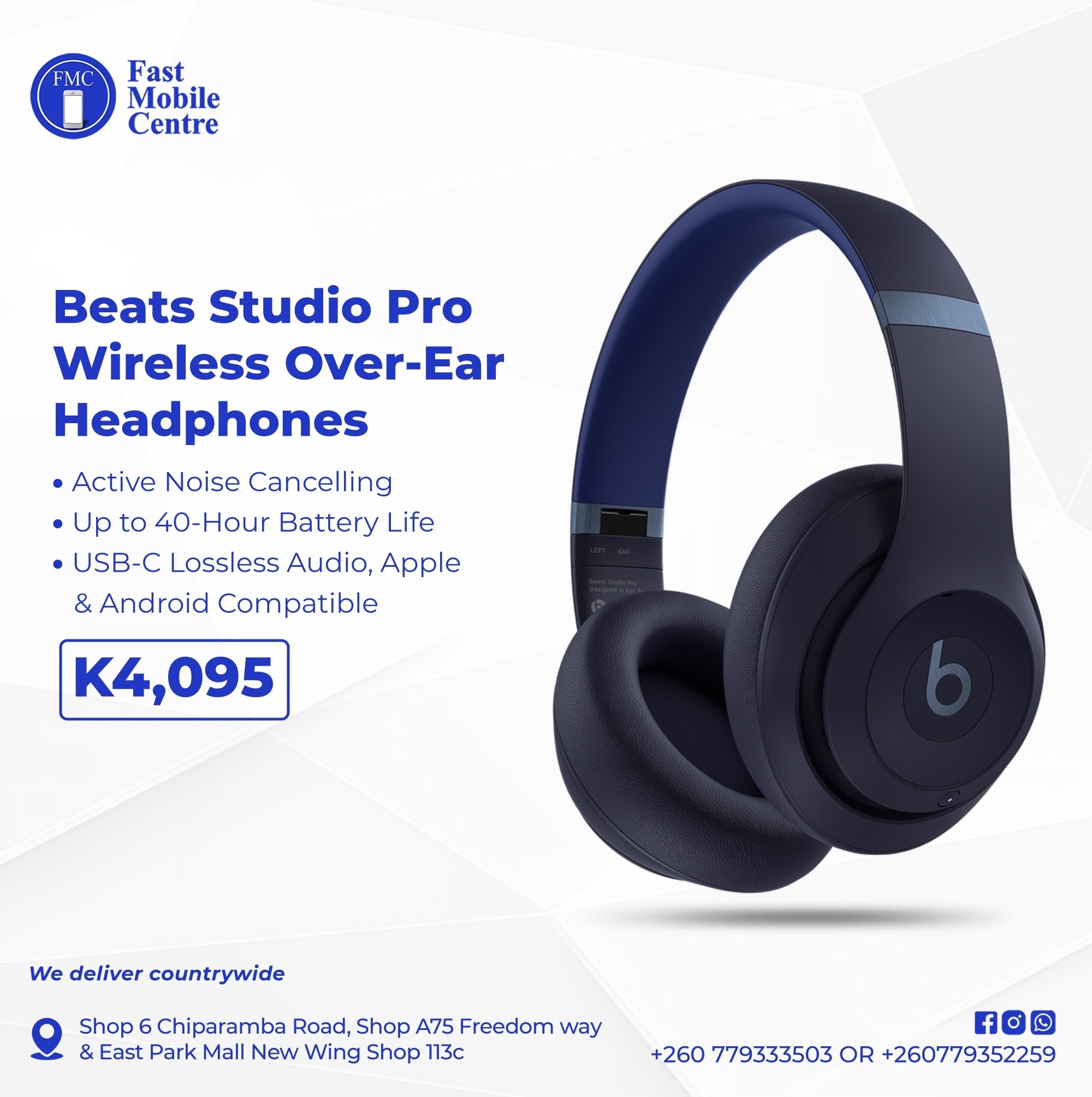 Premium sound, zero distractions. Beats Studio Pro brings Active