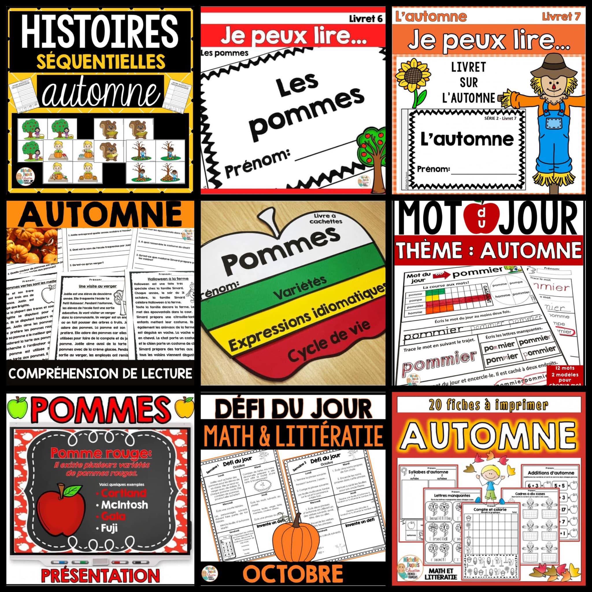 AUTOMNE 🍂 🍁🍎 Histoires... - Michelle Dupuis Education | Facebook