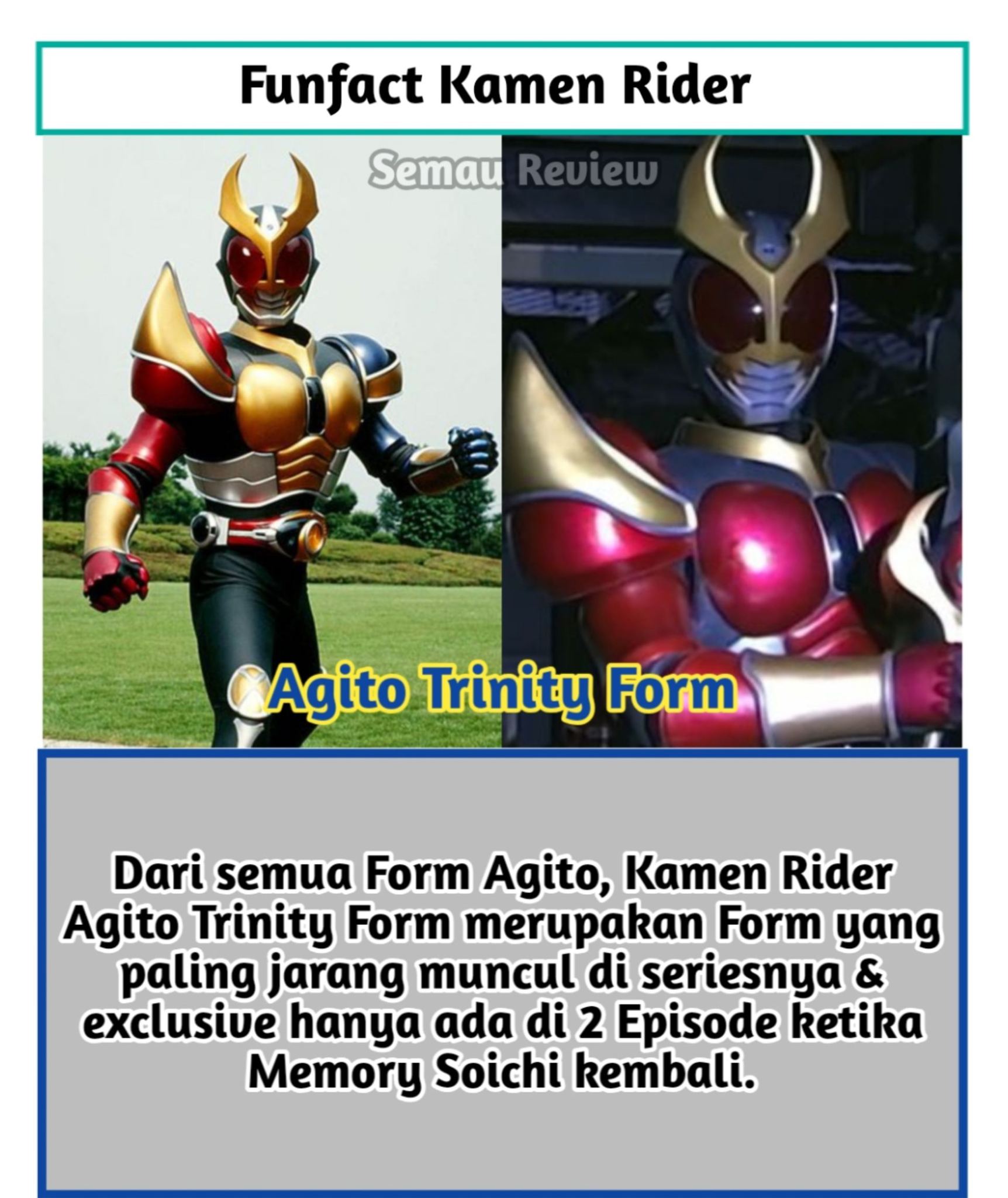 Semau review - Kamen Rider Agito itu di series nya... | Facebook