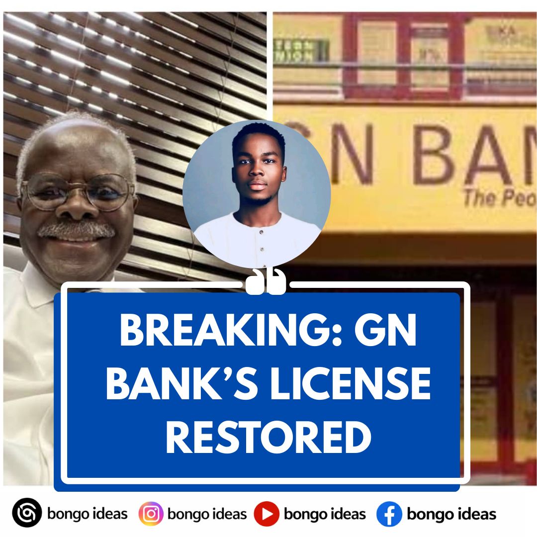 Bongo Ideas - BREAKING: GN Bank's License Restored | Facebook