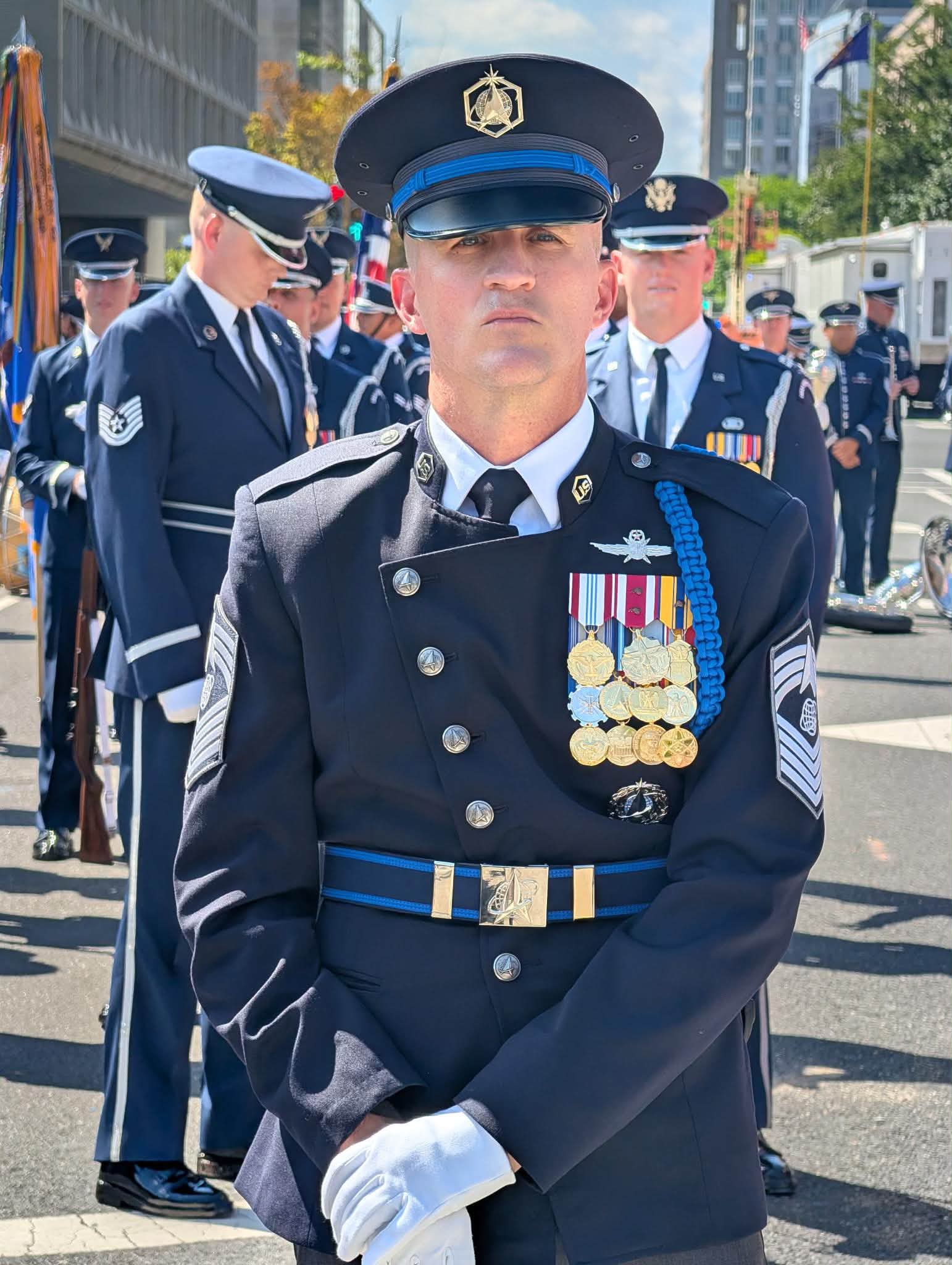 dress blues space force Check out the U.S. Honor Guard in their new ceremonial uniform at the Freedom 250 Grand Prix in Washington, D.C. today. #Freedom250 NTT INDYCAR SERIES gender-boys valdrin sahiti gold dress Size:13