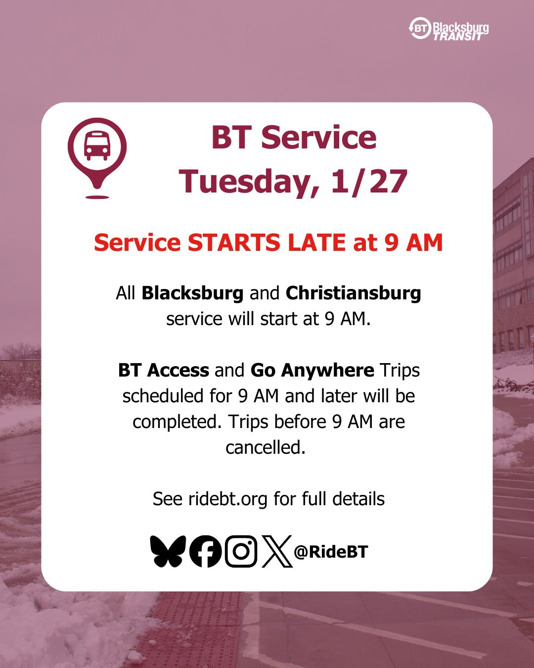 Blacksburg Transit | Blacksburg VA