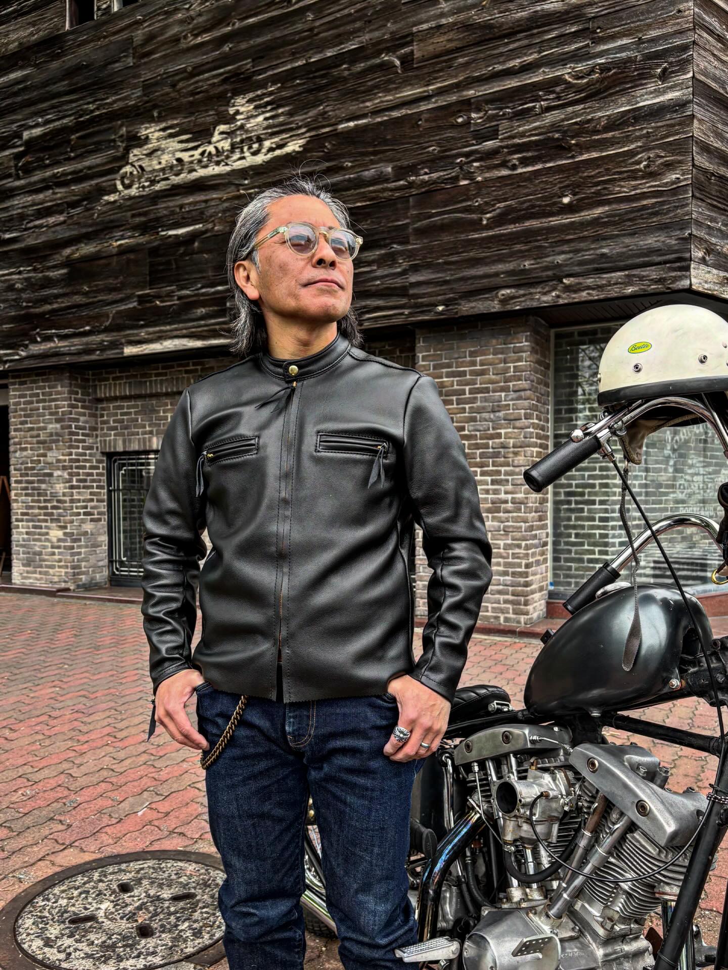K9 Shirt Jacket in Goatskin #langlitzleathers #langlitz #ラング