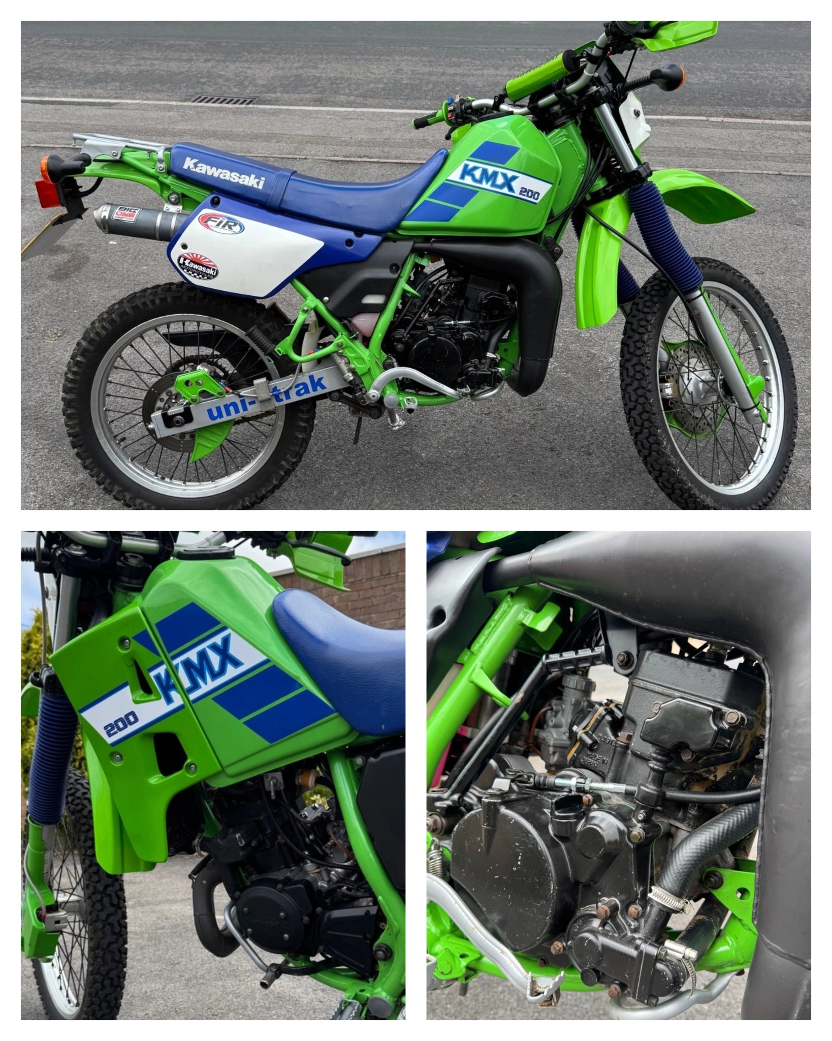1991 Kawasaki brochure features KMX 125 and 200