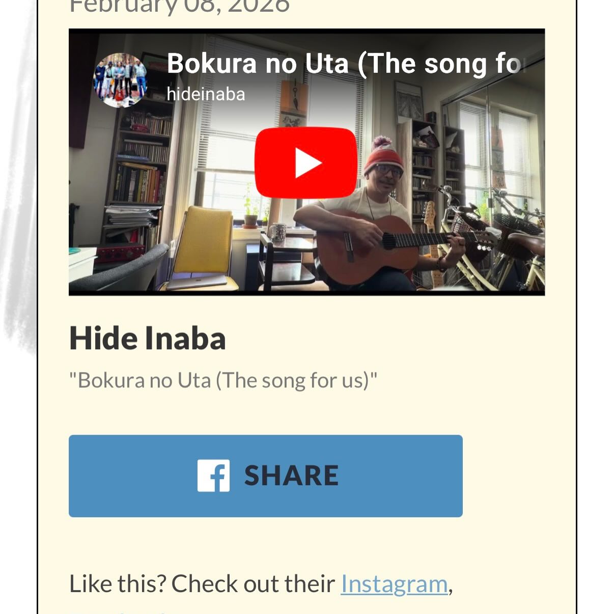 Hide Inaba BAND