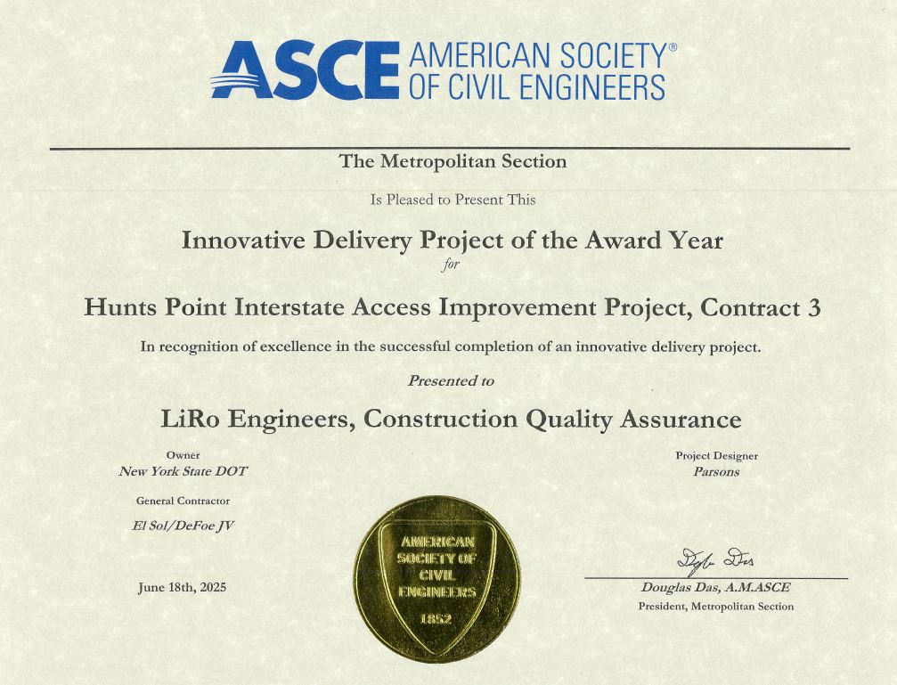 LiRo-Hill - We’re proud to share that we’ve been honored with the ASCE ...