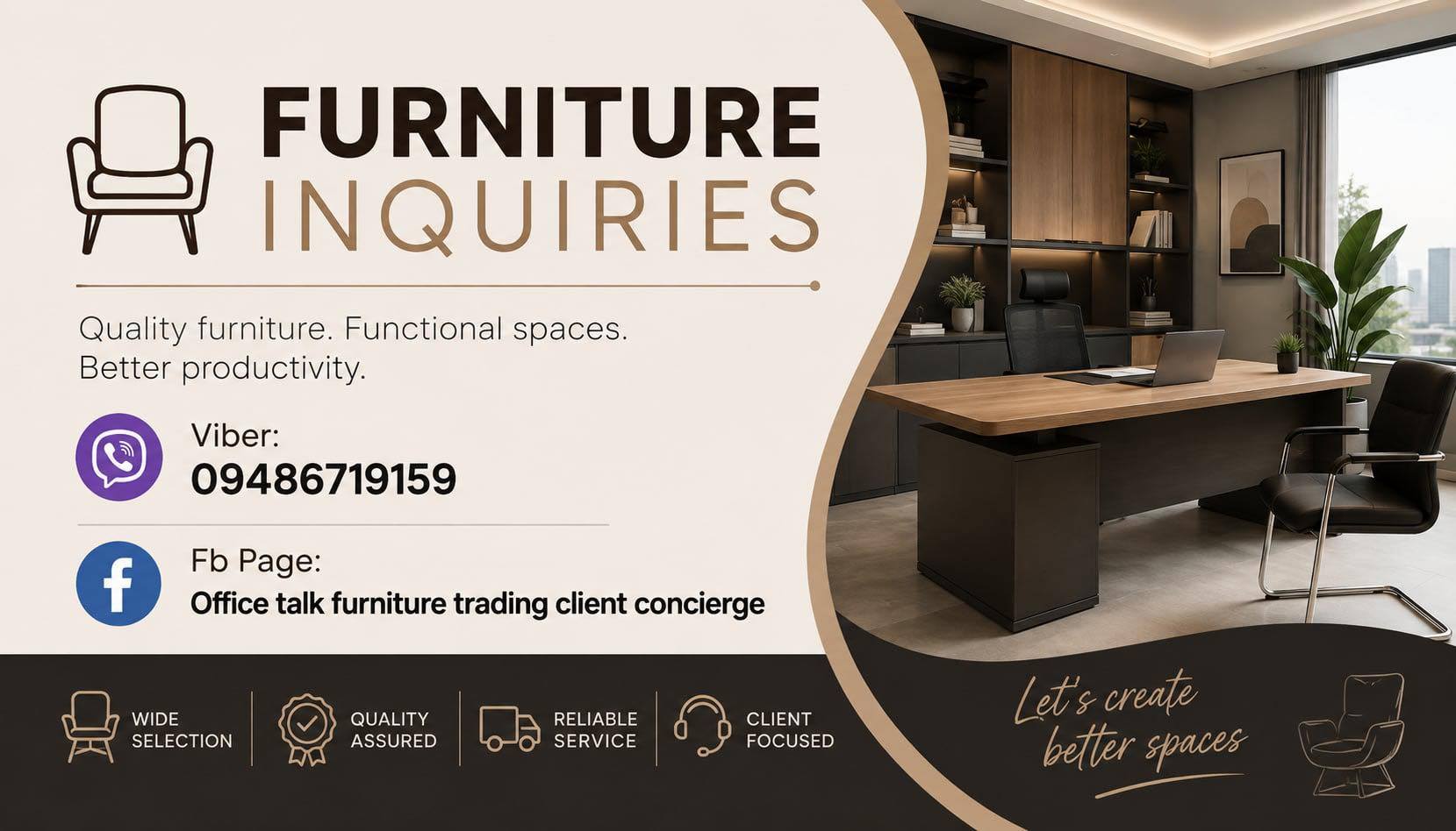 Office Talk Furniture Trading Client Concierge