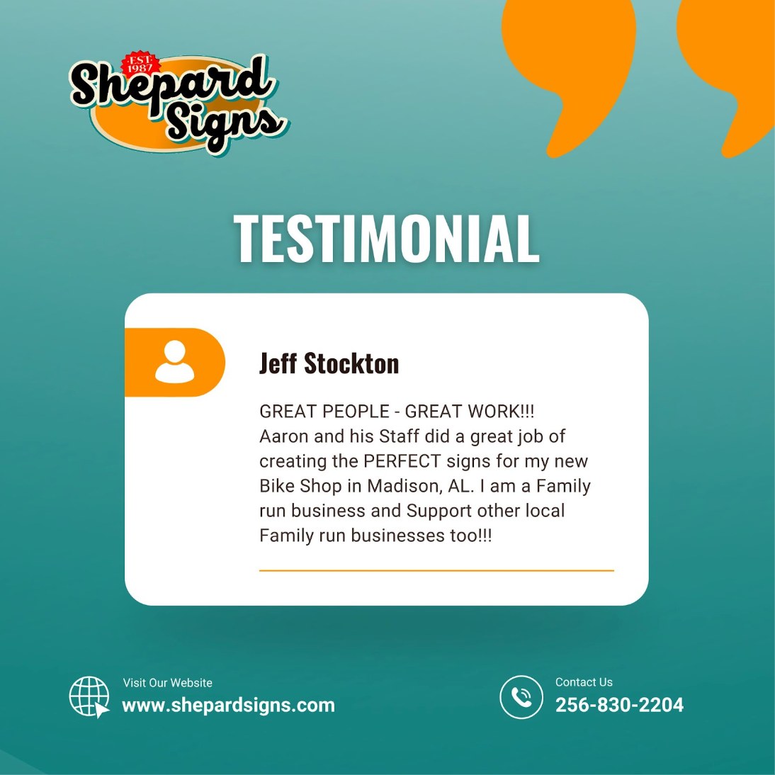 Shepard - Do you need an estimate for business signs, but don’t have ...