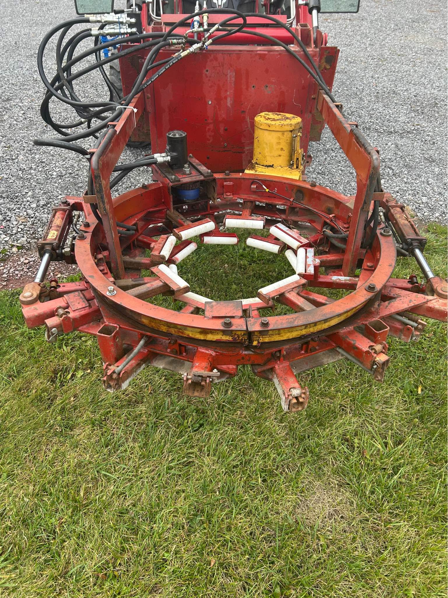 Tree Tyer - Tree tie attachment skid steer or tractor. Evergreens or ...