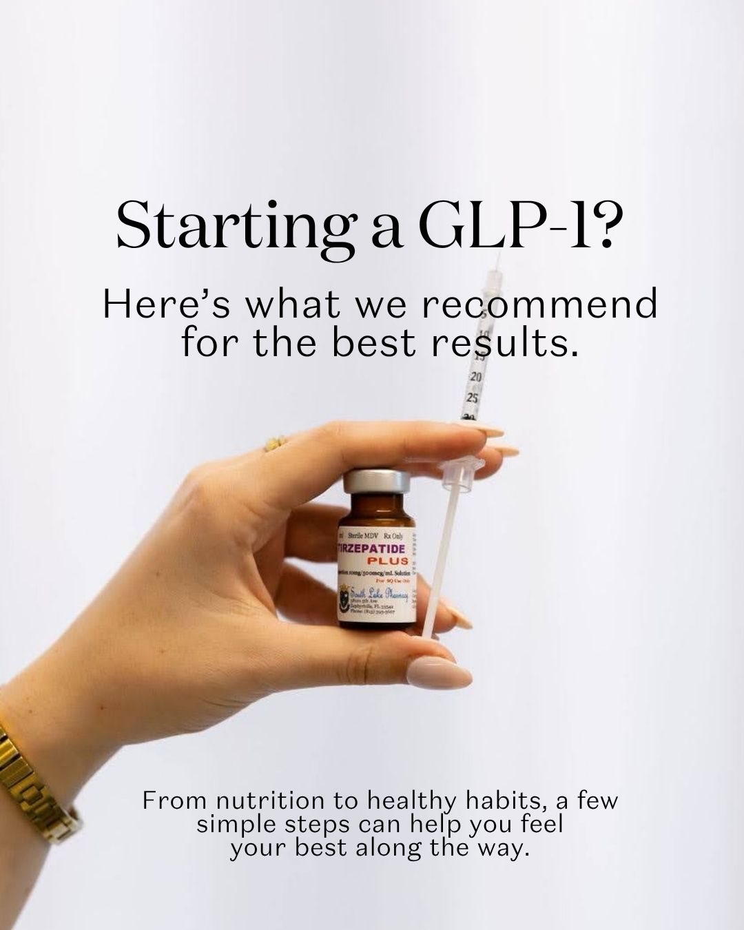 Starting a GLP-1 is about more than weight loss — it's about supporting your body and building habits that help you feel your best. ✨ Through Pure Wellness at Pure Aesthetics, we