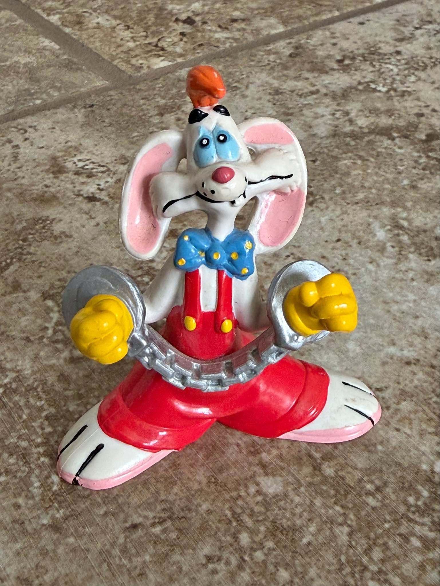 1987 DISNEY WHO FRAMED ROGER RABBIT FROWNING HANDCUFFED ROGER FIGURE0 ...