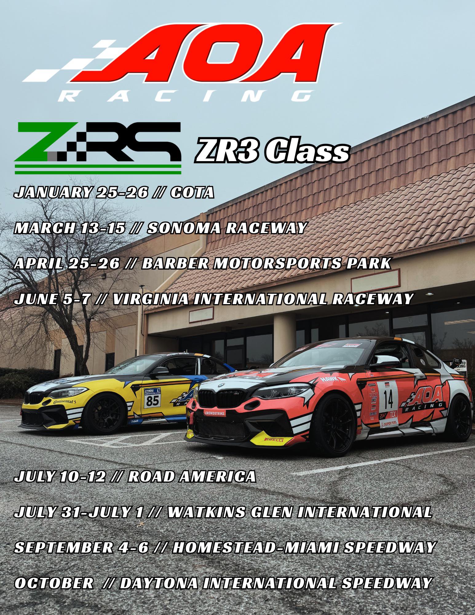 Endurance racing seats | Zenith Race series schedule for 2026 | Facebook