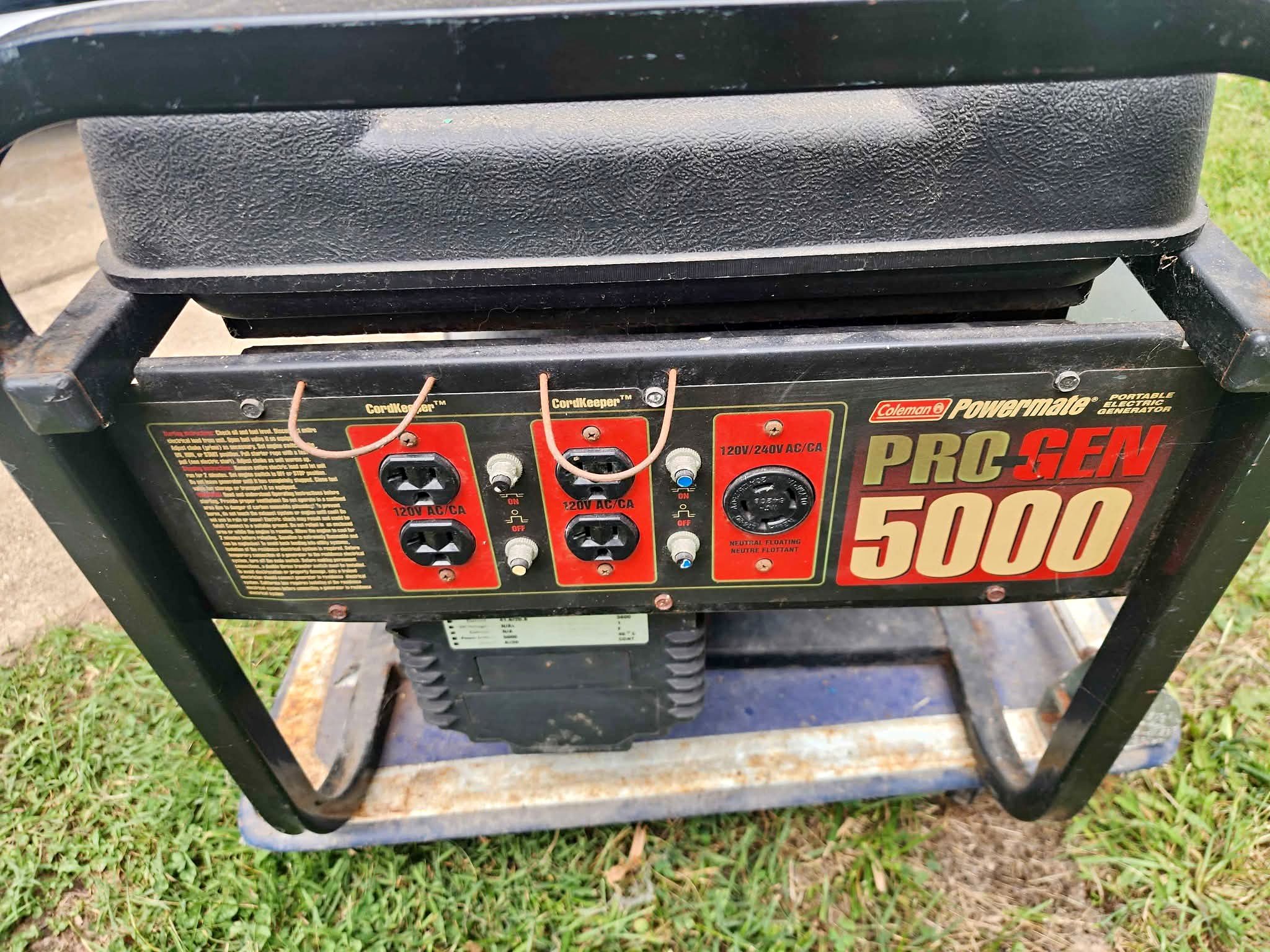 Portable Generator- Coleman ProGen 5000 - Miscellaneous Tools ...