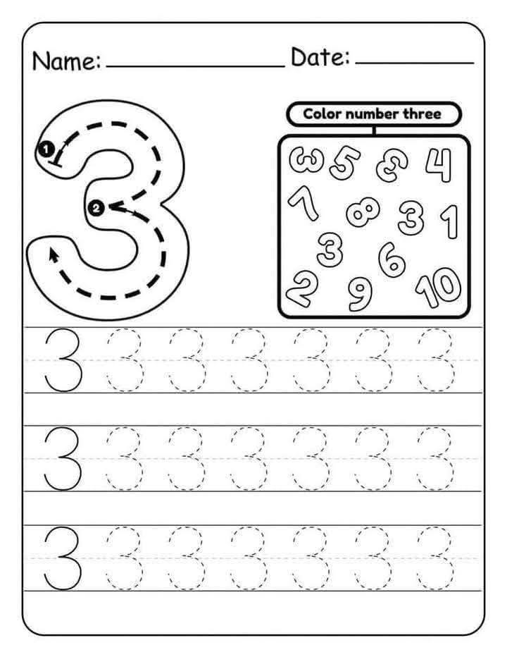 Learn and rock - Number tracing worksheets for kids... | Facebook