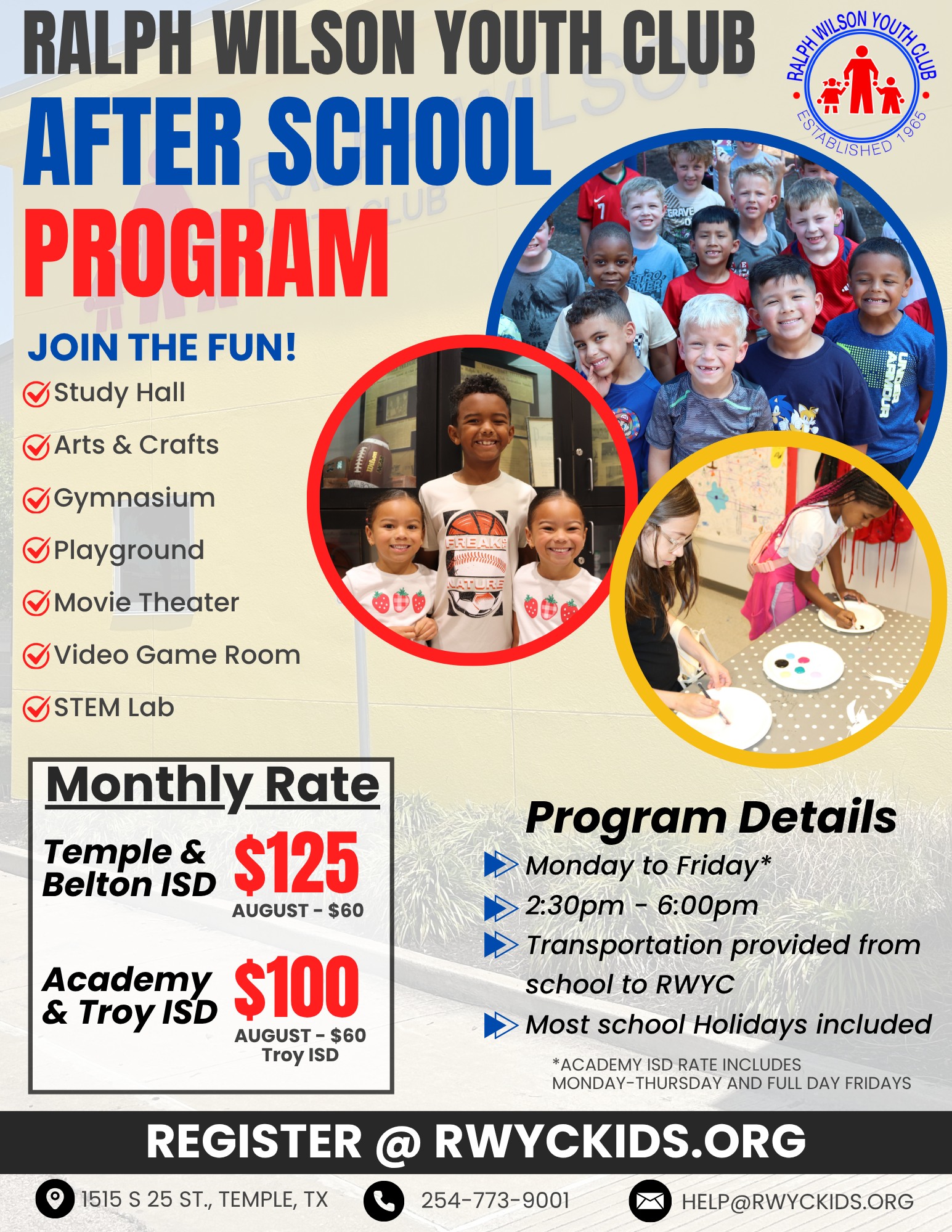 Ralph Wilson Youth Club | Temple TX