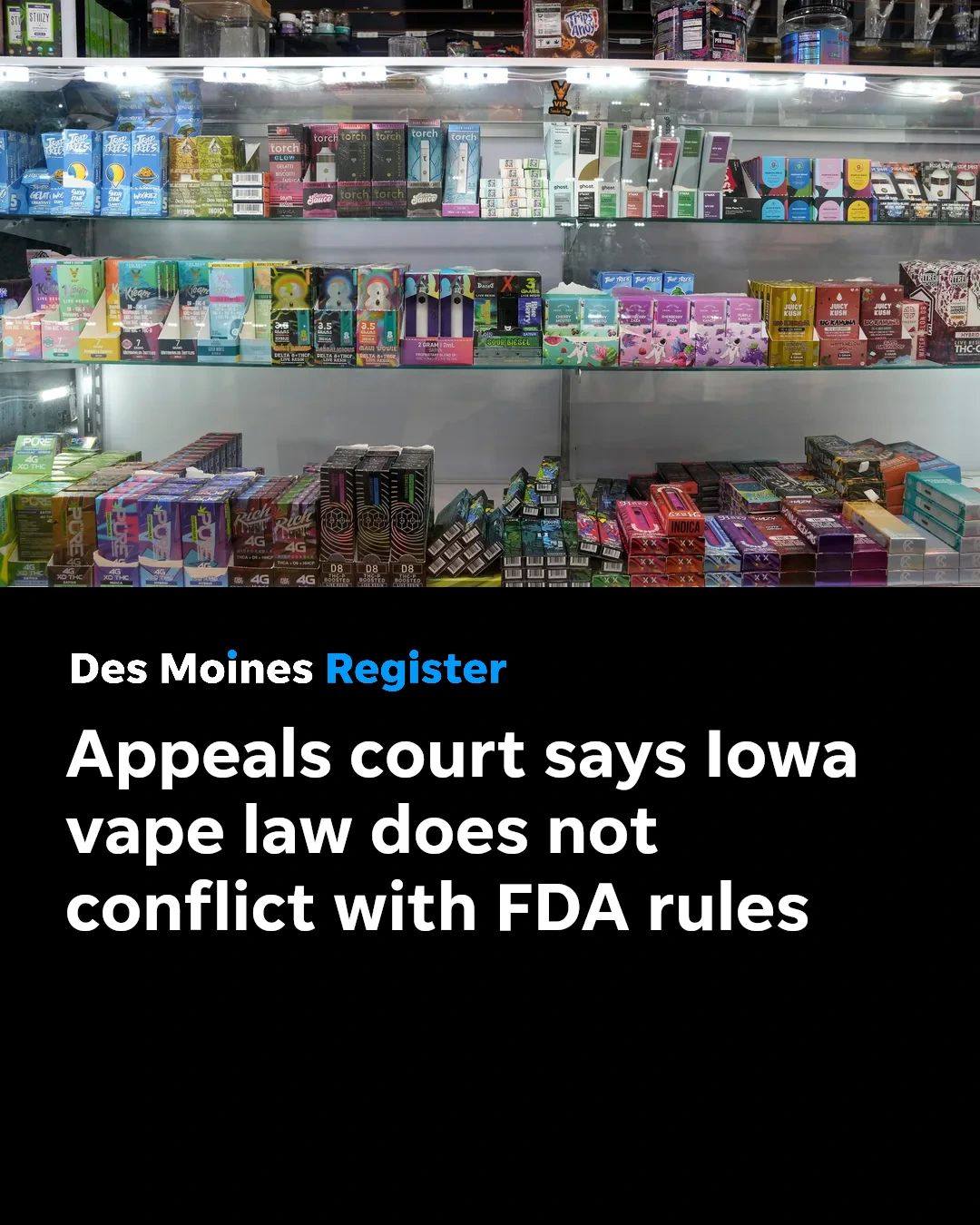 can you buy vapes in iowa A federal circuit court reversed a decision blocking an law imposing new regulations on the sale of e-cigarette products. See link below ⬇️ 📸 Cara Owsley/The Enquirer Flavor:Peach Apple HIGH 90'S - All Prism Series