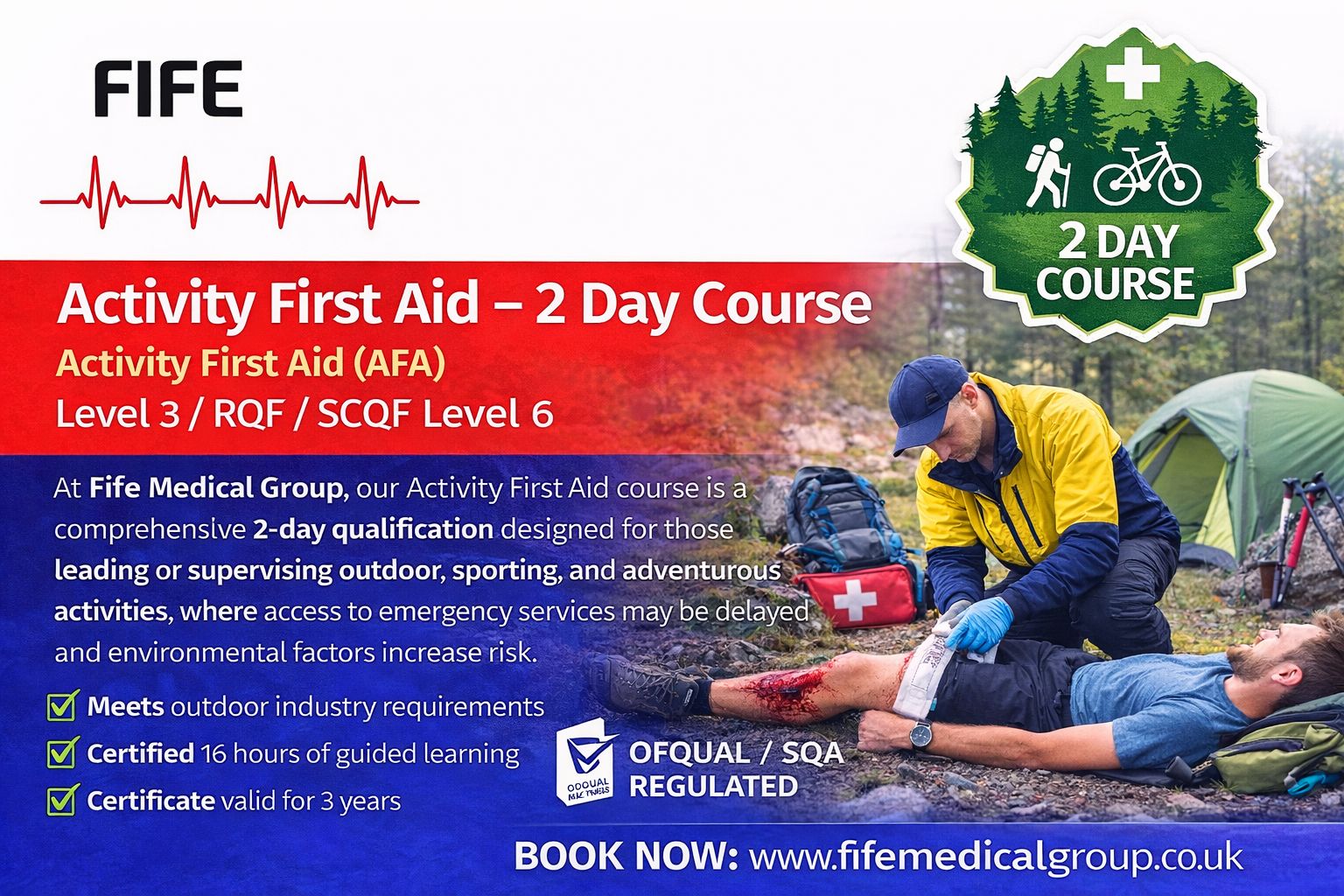 Fife - 🏕️🚑 Activity First Aid – 2 Day Course Activity First Aid (AFA ...