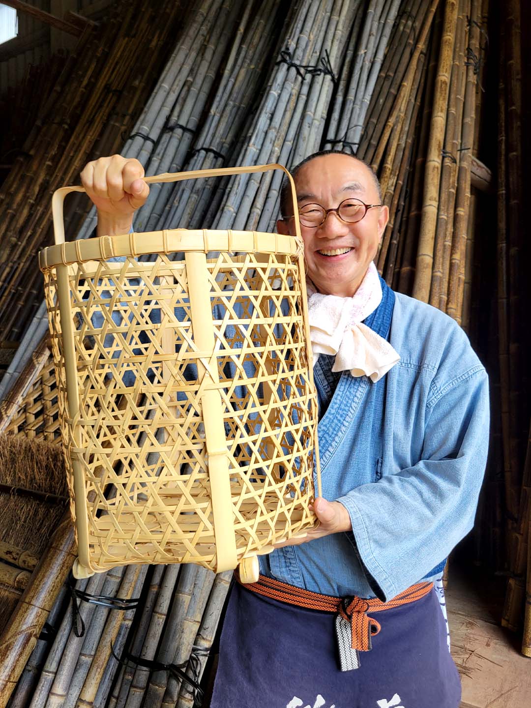 虎斑竹専門店 - まるで知恵の輪のような竹の自在鉤（じざいかぎ