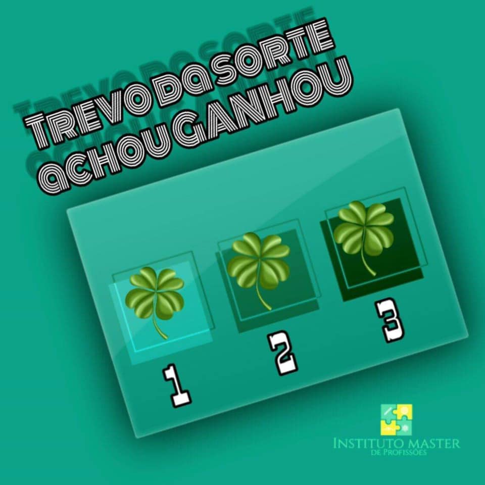 🍀 TREVO DA SORTE 🍀... - Instituto Master de Profissões | Facebook