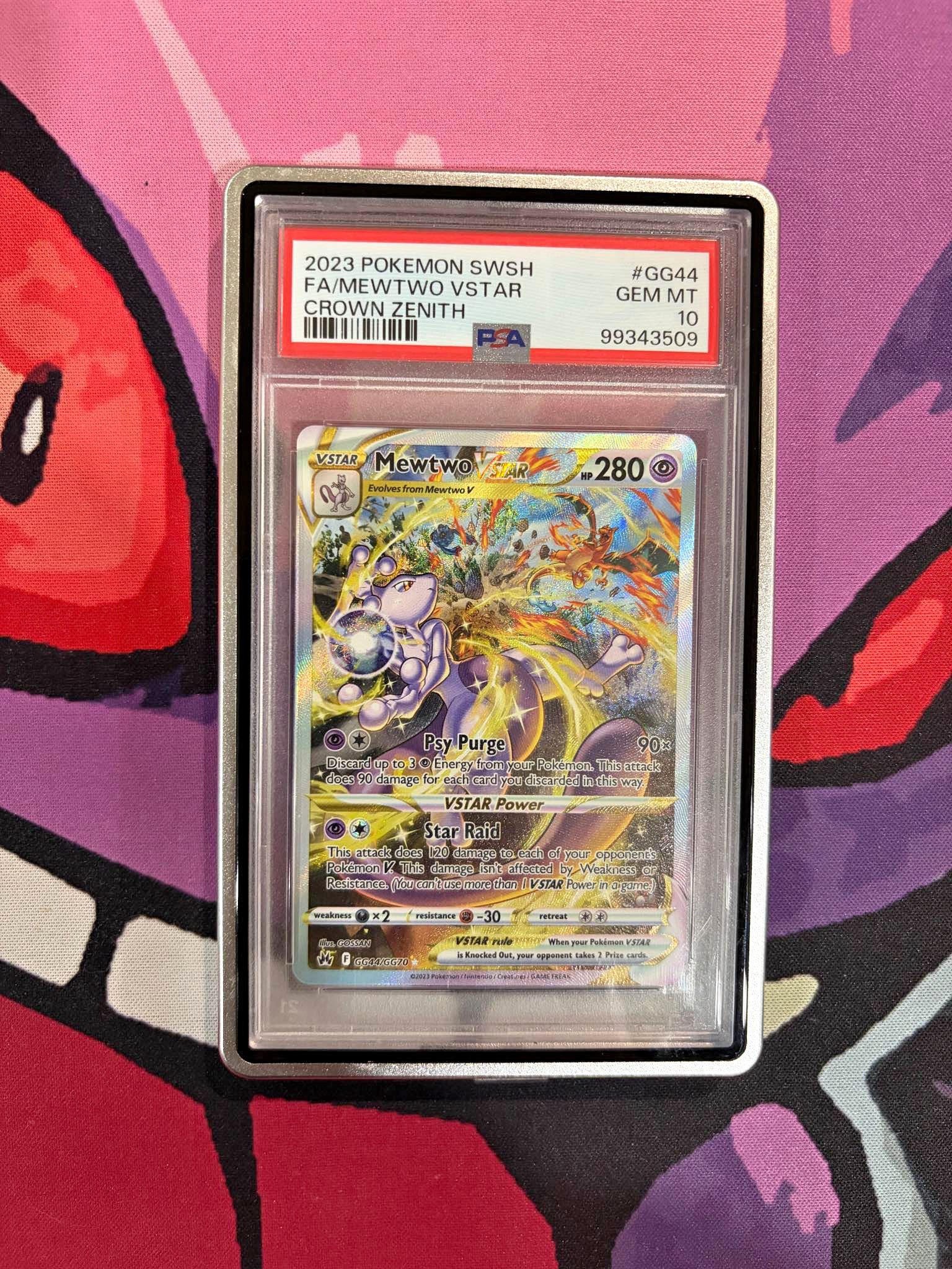 mewtwo pokemon go vstar card POKMON 2022 (POKMON GO) #031 PSA MINT 9 Pokmon Hit Points280 HP Form Mewtwo VSTAR RRR[s10b 031/071](Enhanced Expansion
