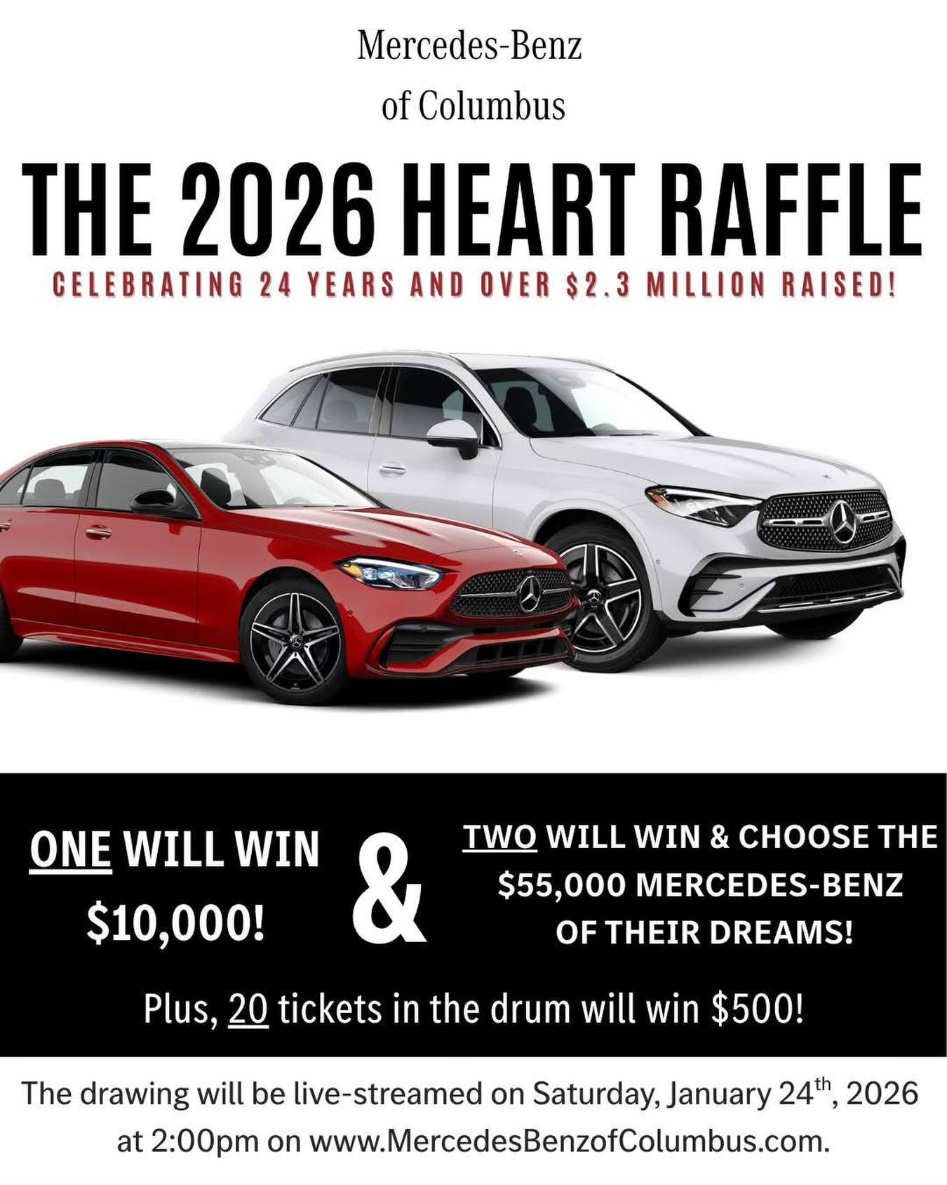 K92.7 - WKZJ will be co-hosting the Mercedes Benz Heart Raffle LIVE on ...