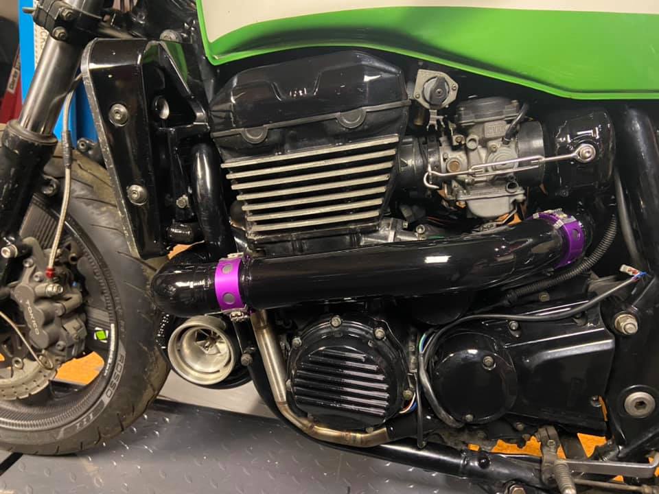 Big CC Racing - ZRX1100 Turbo progress of mr Dowds.