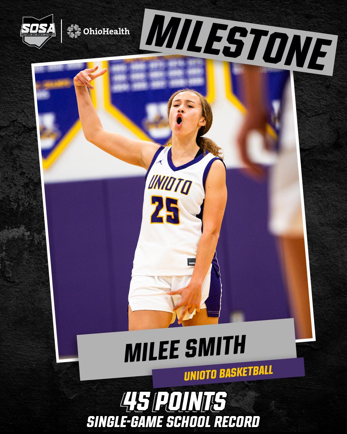 SOSA - Congratulations to Unioto ’s Milee Smith, who broke the school’s ...
