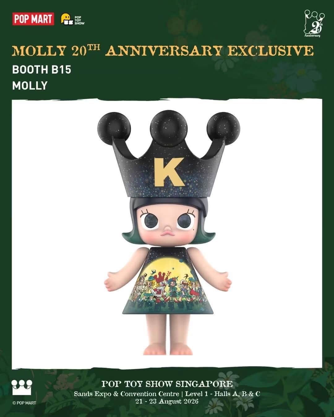 Molly 19th and 20th anniversary collectibles at Pop Toy Show