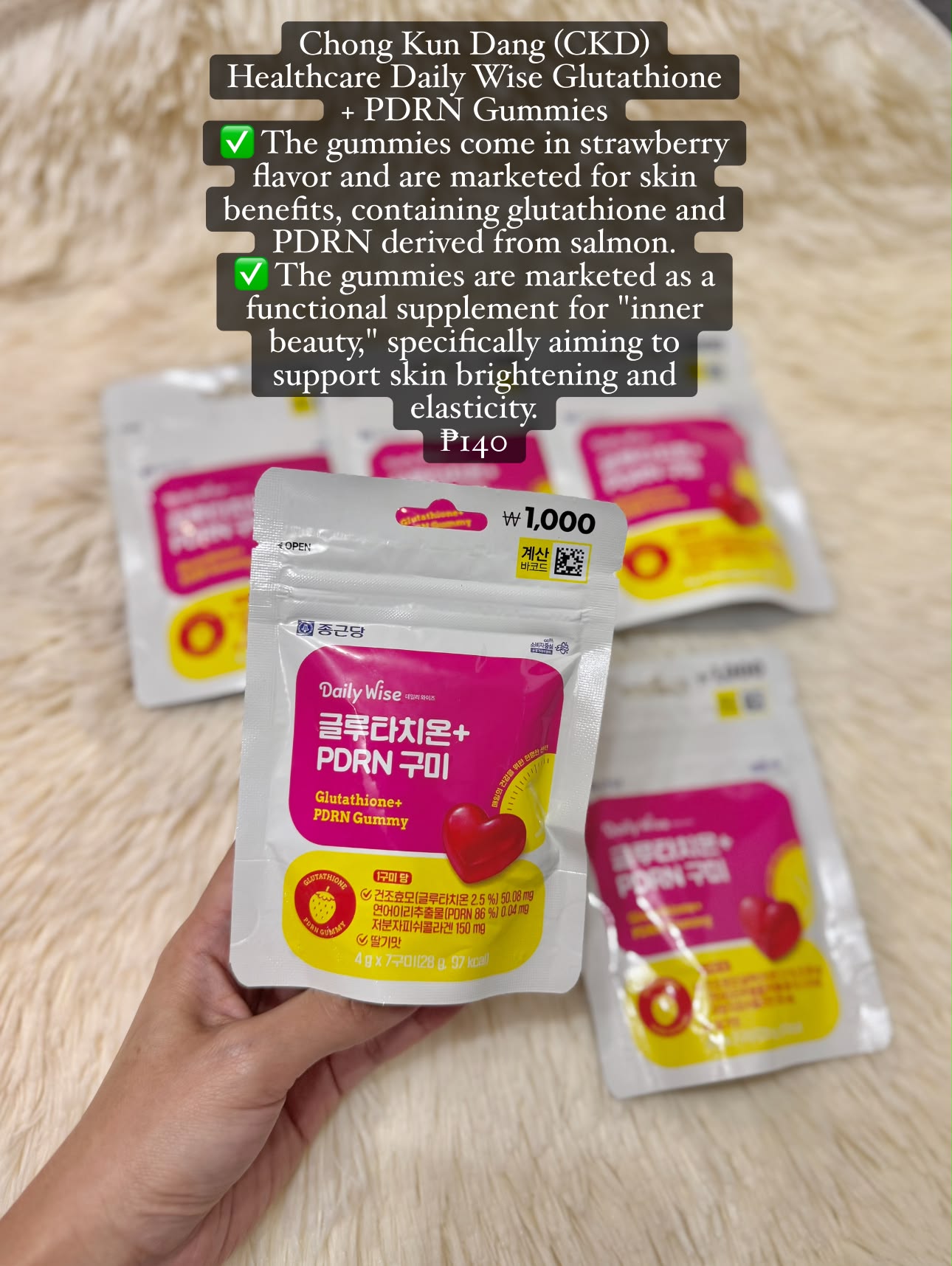 glutathion korea Korean Daily Wise Glutathione PDRN Gummies for skin benefits Best Selling Monogrammed Gifts Skin Doctor Gluta Glow The moisturizing active ingredient Dosage:3ml