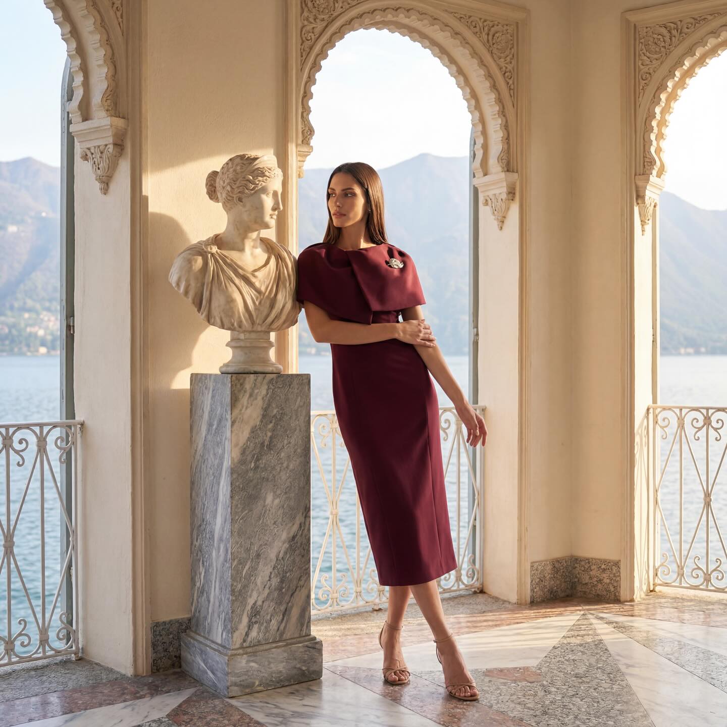 A timeless silhouette with a confident presence. Crafted in a rich burgundy hue with refined details, this dress brings modern elegance to every special occasion. Make every entrance unforgettable with Setre. #Setre #