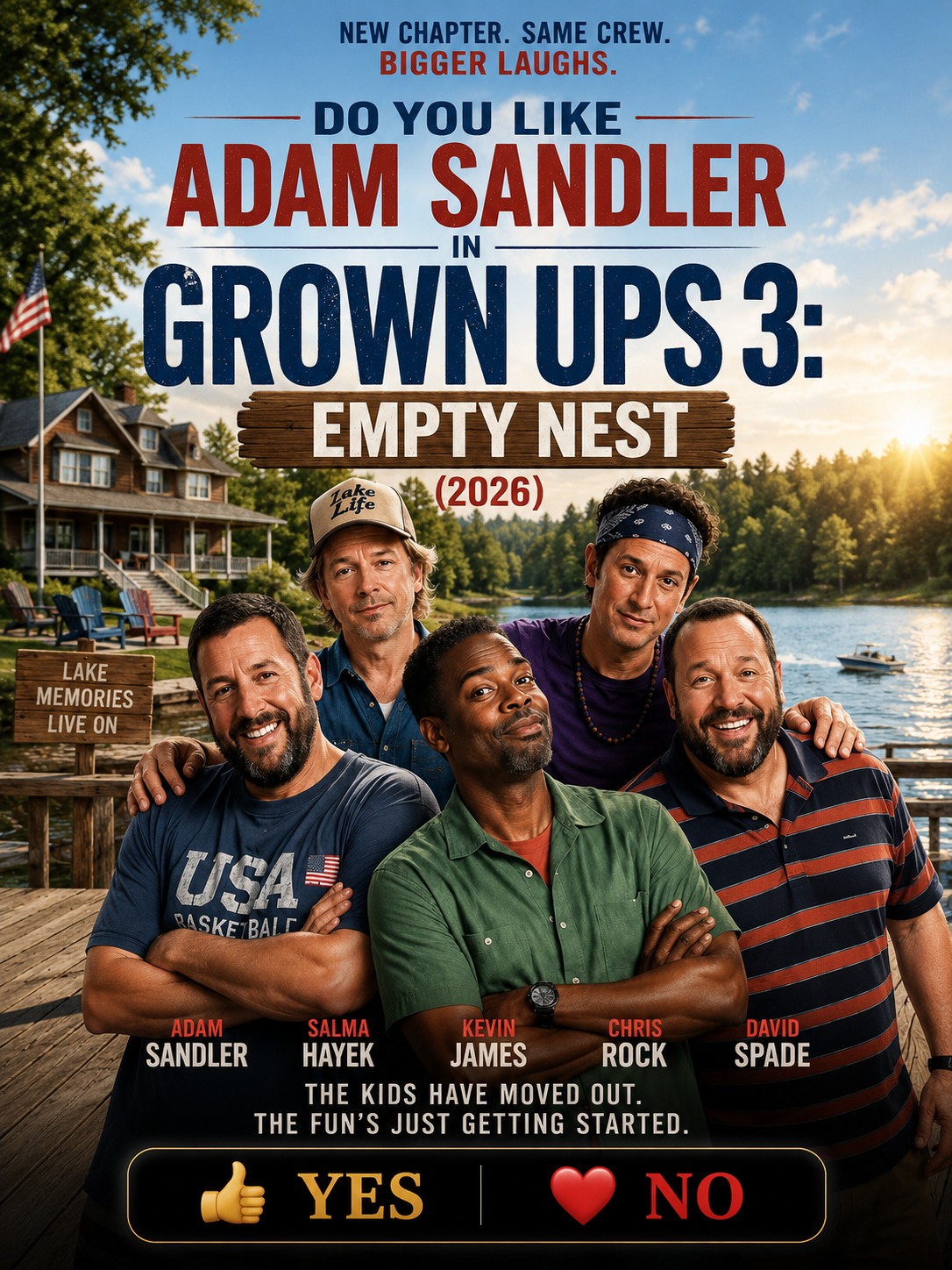 Grown Ups LP 25 Incredible 25・3P・37 y162 🎬 **Grown Ups 3: Empty Nest (2026)** 👉 Starring Adam Sandler
