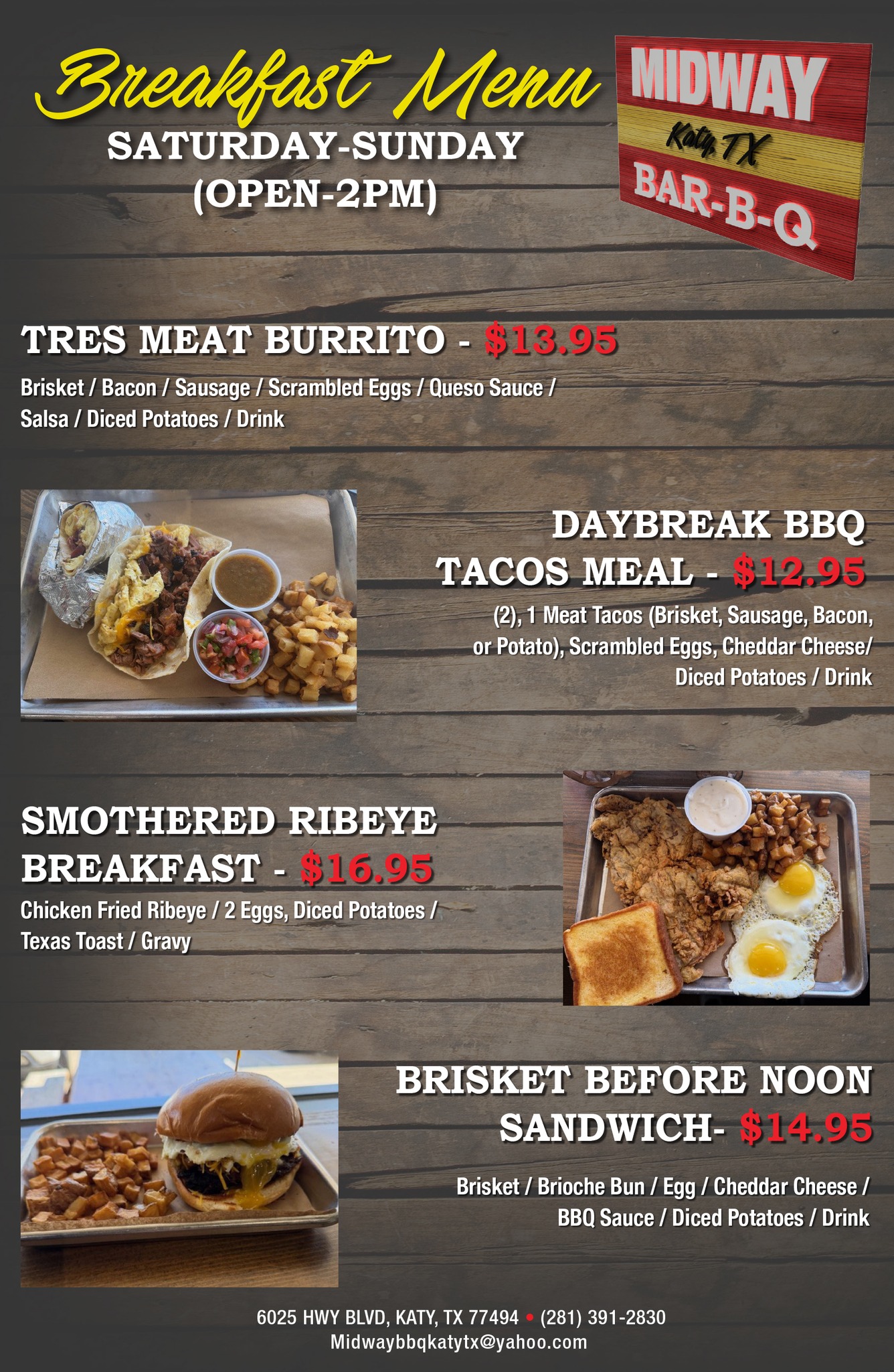 Midway BBQ - The Weekend Breakfast Menu is HERE! | Facebook