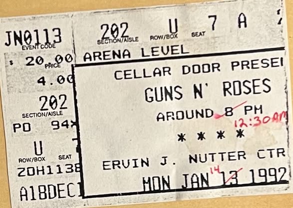 Guns N' Roses and Metallica's 1992 Giants Stadium show review
