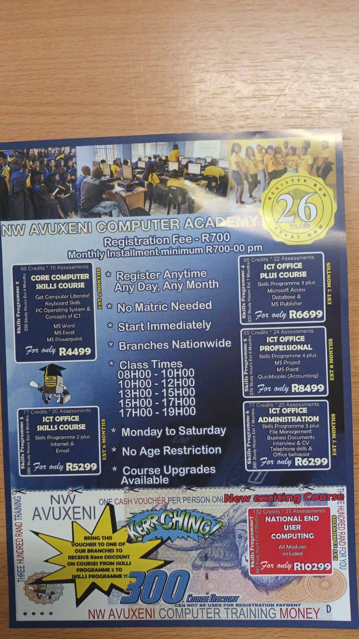Avuxeni Computer Academy: Rustenburg💛💙 | Facebook