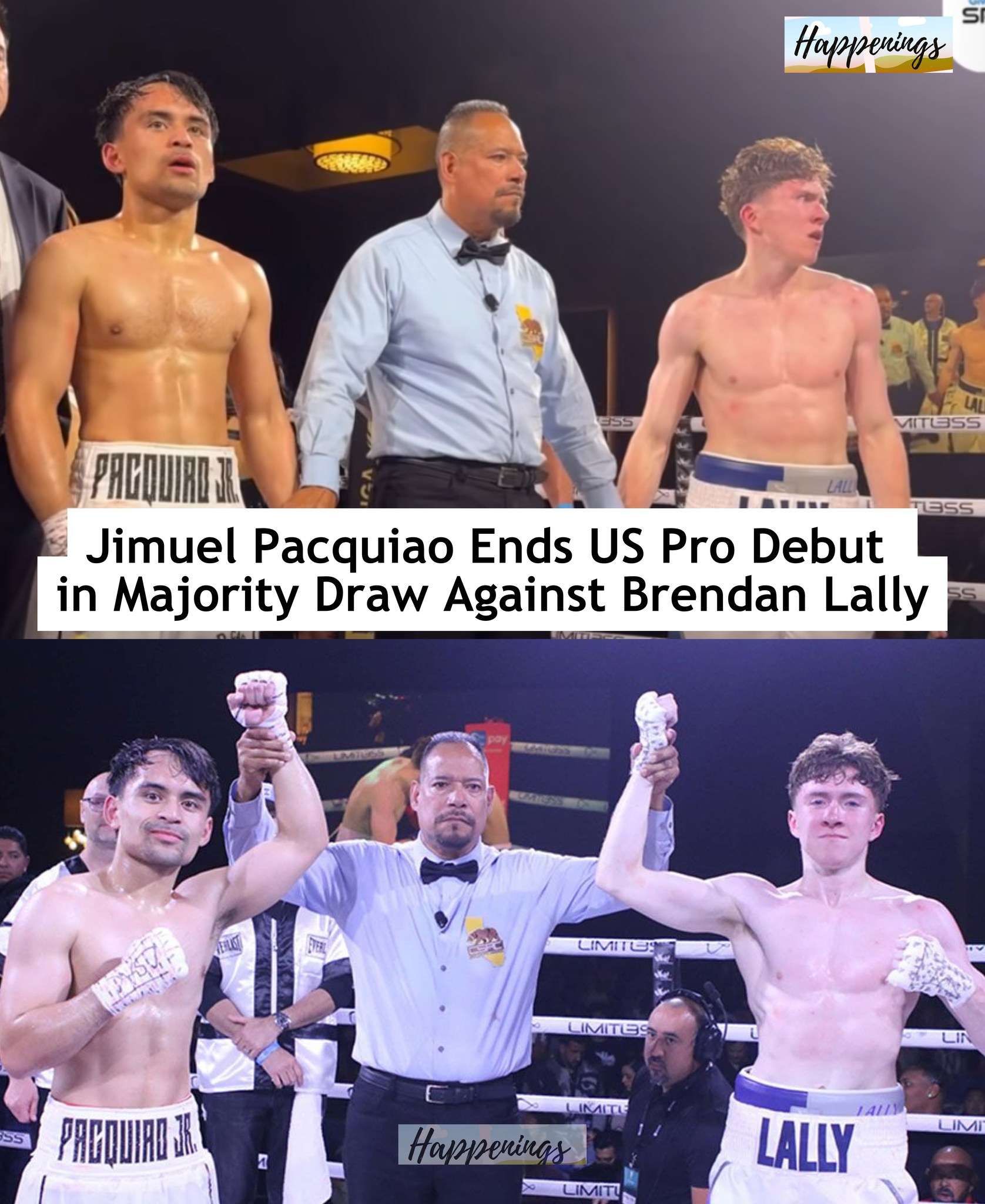 Daily - Jimuel Pacquiao Ends US Pro Debut in Majority Draw Against ...