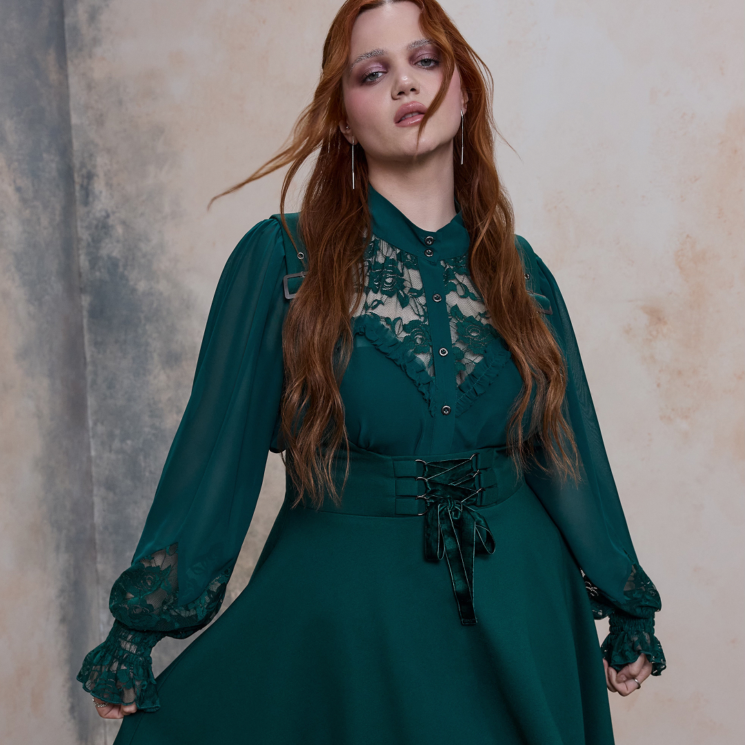 torrid green lace dress New Nightfall drop ✨ More fantasy & more attitude to see you through summer. Shop New Nightfall arrivals: https://bit.ly/3T9juX9 PLUS #TORRIDCASH Use It AND Don't Lose It! Spend Cash This Weekend Tiered dress