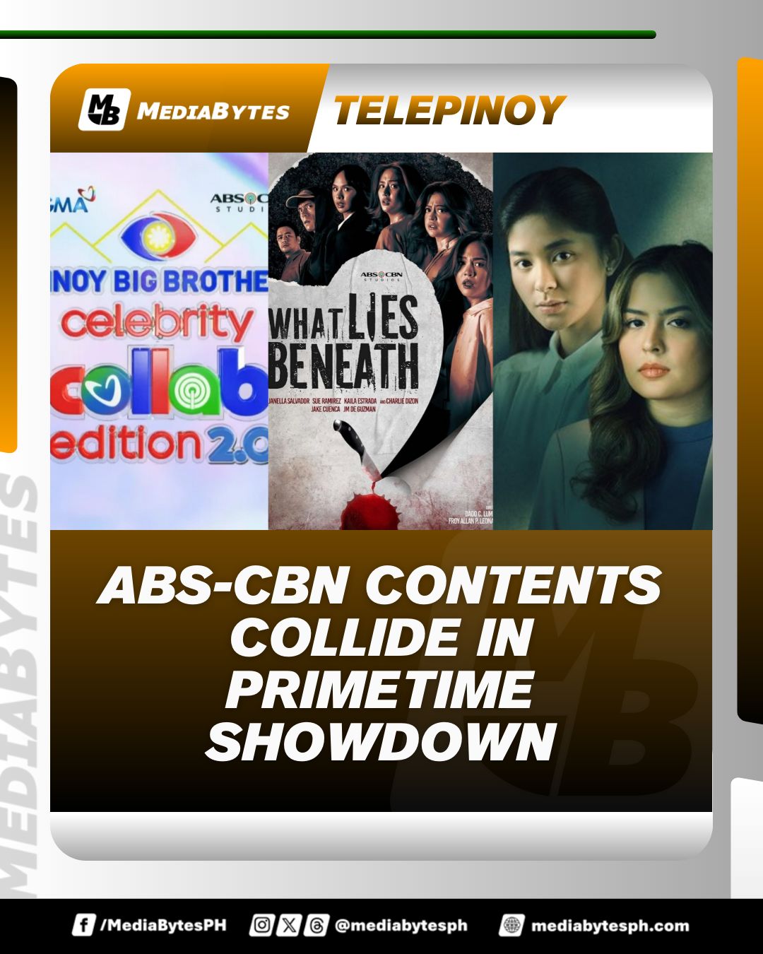 TelePinoy - #MediaBytes TelePinoy | ABS-CBN shows face off at 9:30 PM ...