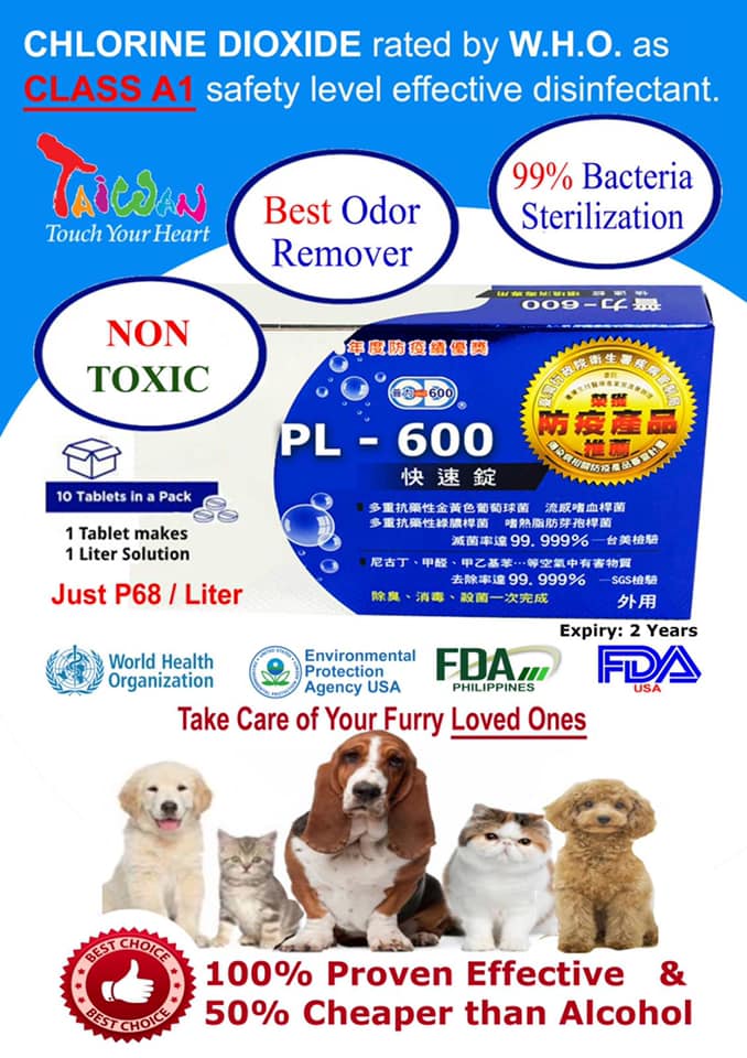 Chlorine Dioxide ClO2 Disinfectant Tablet PL600 | Manila