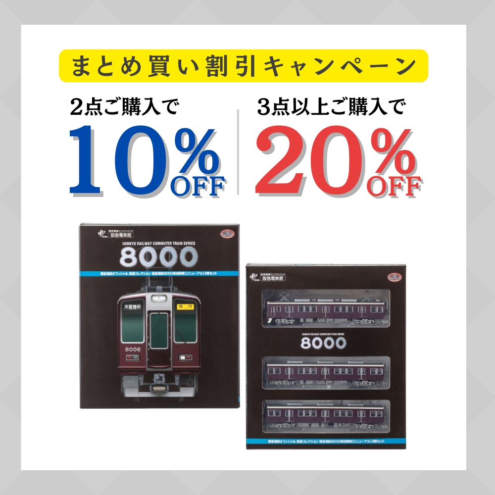 （3月末までの超お得セール）今なら1万円!!阪急電車懐かしの写真 ✨おすすめアイテム✨ 鉄道コレクション阪急8000系初期車3両セット